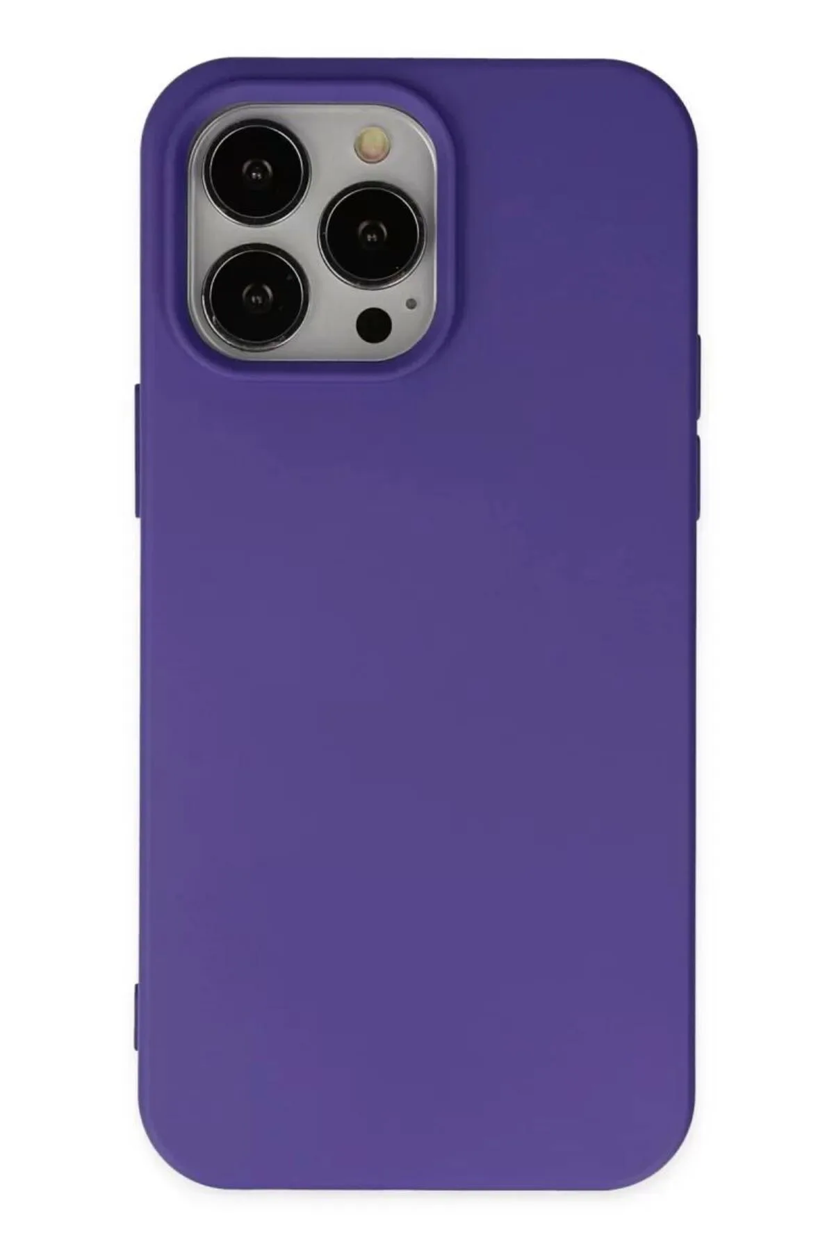 Newface Apple iPhone 14 Pro Kılıf Nano içi Kadife Silikon - Mor
