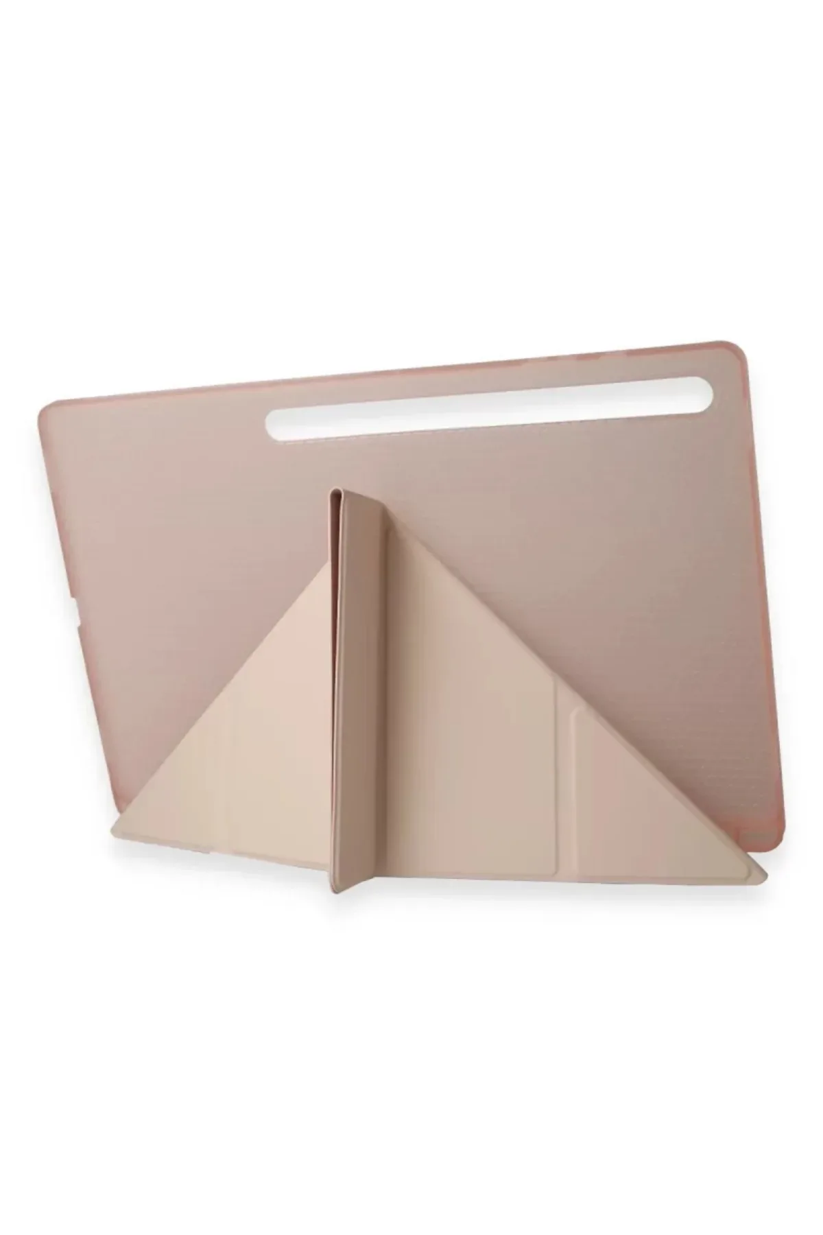 Newface Samsung Galaxy Tab A9 Plus Kılıf Kalemlikli Mars Tablet Kılıfı - Rose Gold