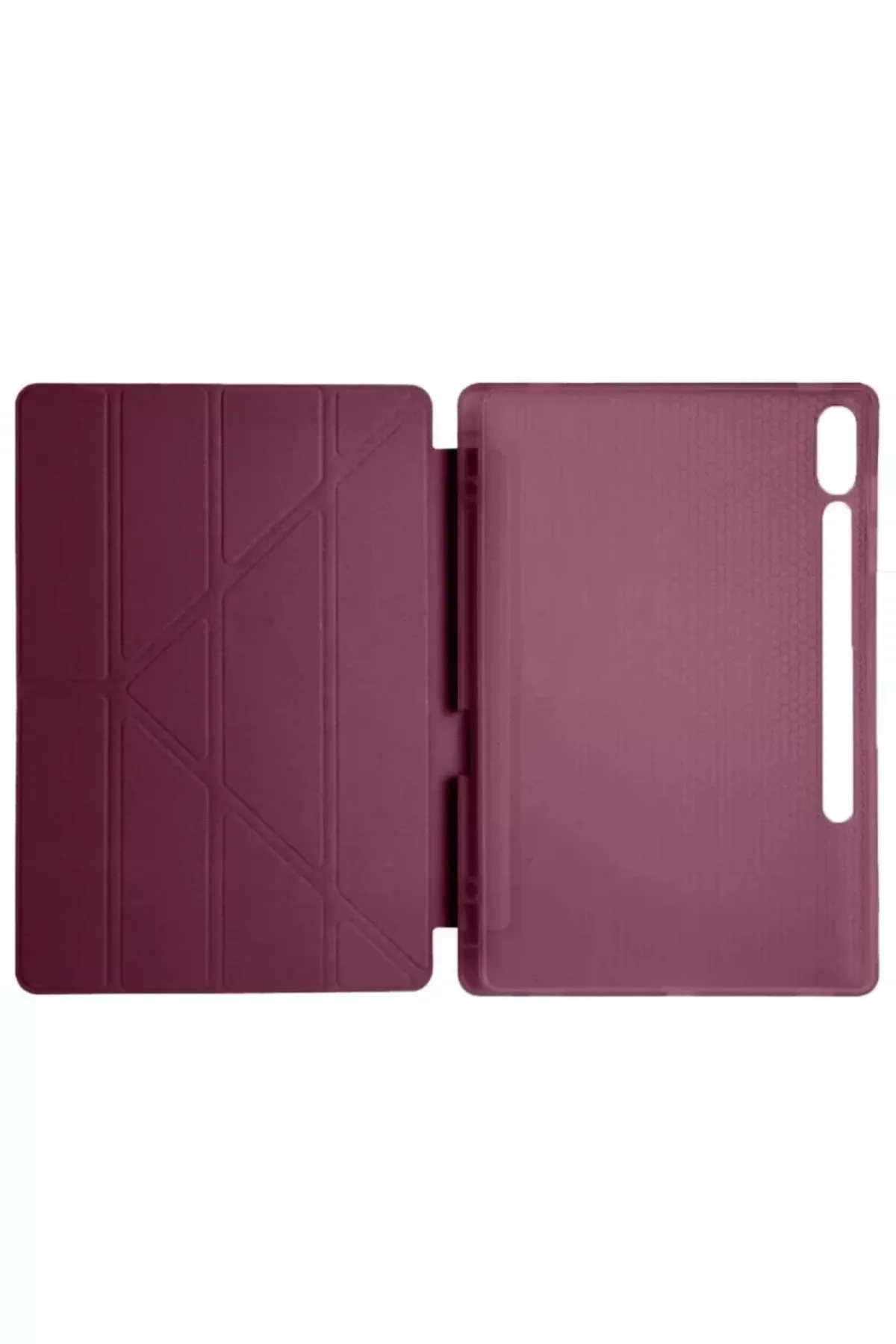Newface Samsung Galaxy X610 Tab S9 FE Plus 12.4 Kılıf Kalemlikli Mars Tablet Kılıfı - Mürdüm