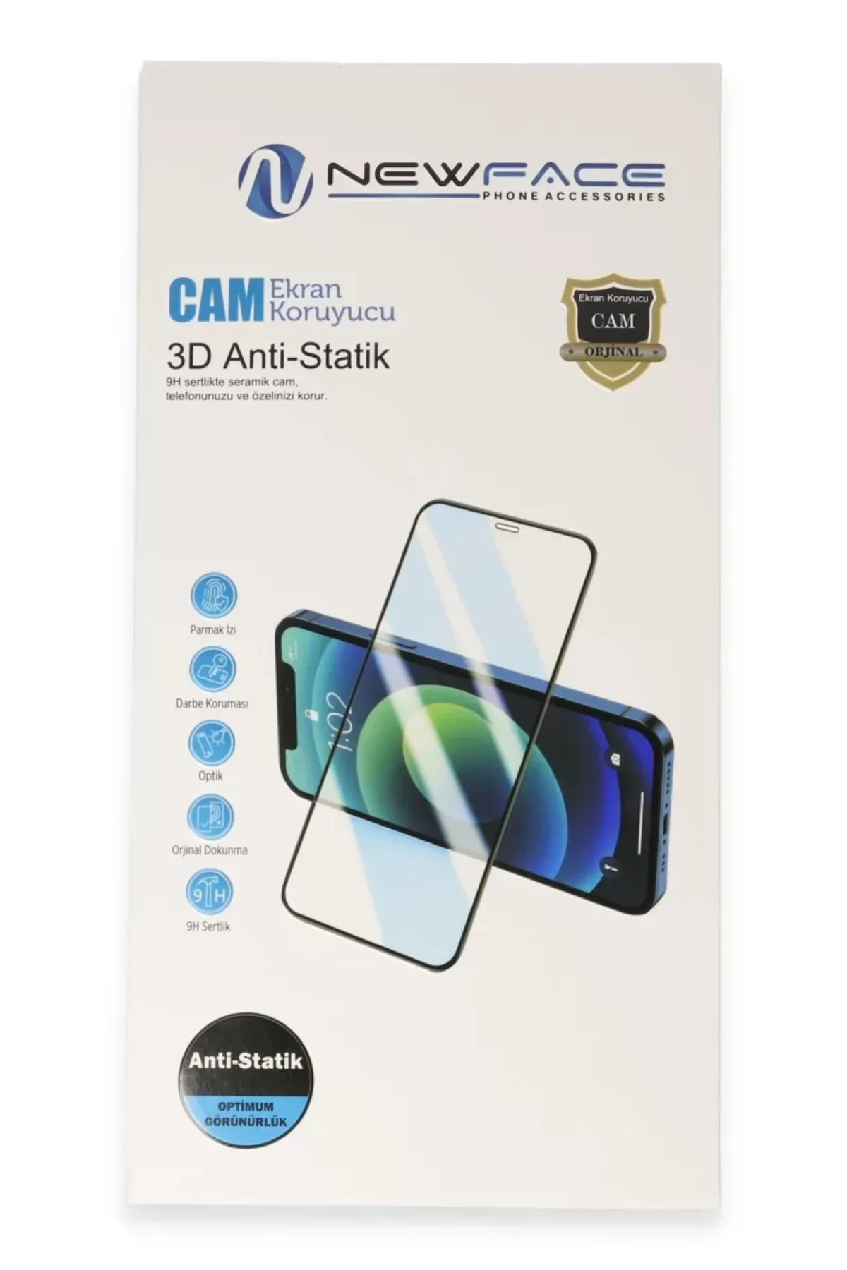 Newface Vivo Y17S 3D Antistatik Cam Ekran Koruyucu
