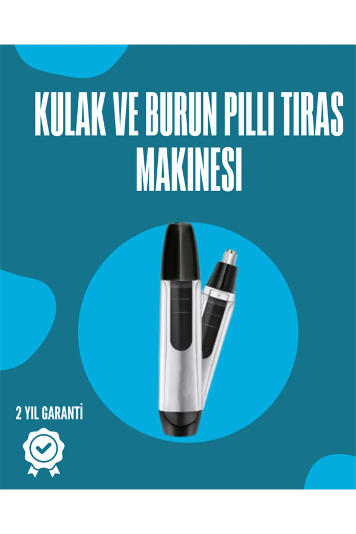 Pil ile Çalışan Kulak, Burun ve Kaş Tımar Cihazı