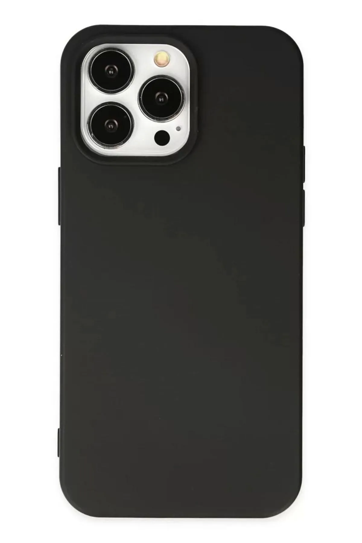 Newface Apple iPhone 14 Pro Kılıf Nano içi Kadife Silikon - Siyah