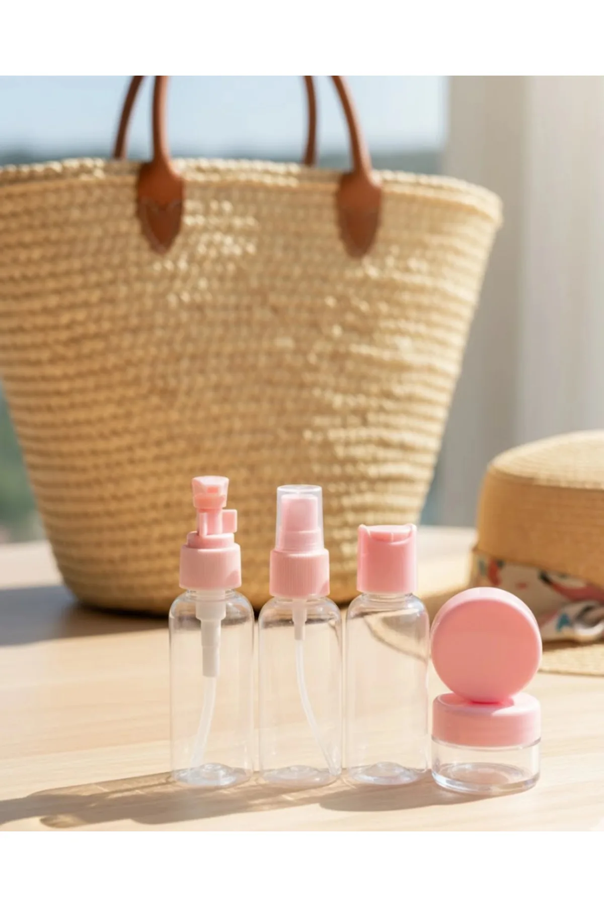 30 ml 5’li Seyahat Banyo Şişe Seti Çantalı