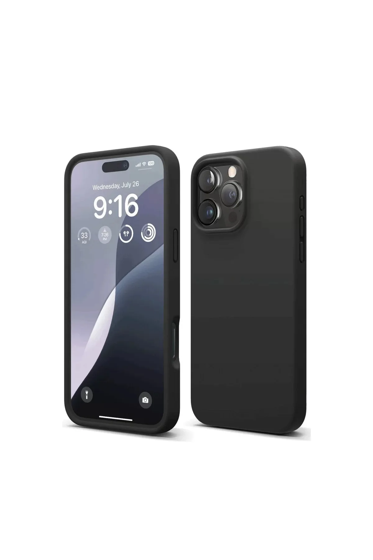 Newface Apple iPhone 16 Pro Max Kılıf First Silikon - Siyah