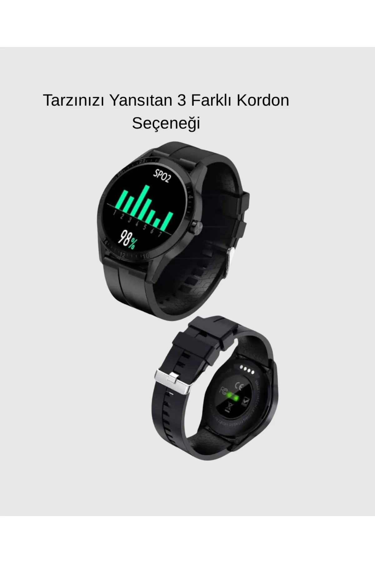 3 Kordonlu AMOLED Akıllı Saat – Sağlık Takipli
