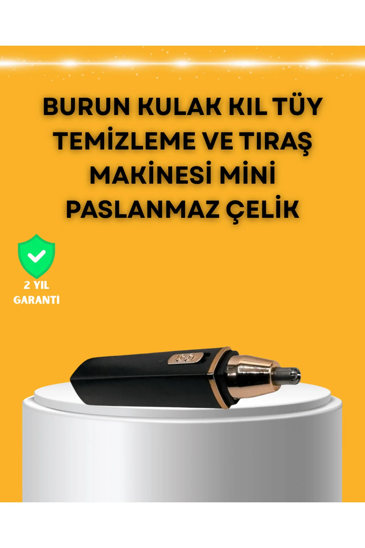 USB Şarjlı Sessiz Burun ve Kulak Kılı Temizleme Cihazı