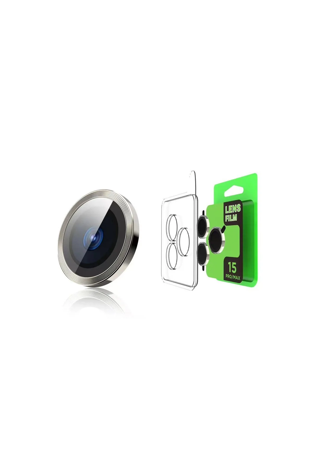 Appl. İphone 15 Raze Metal Kamera Lens - Pembe
