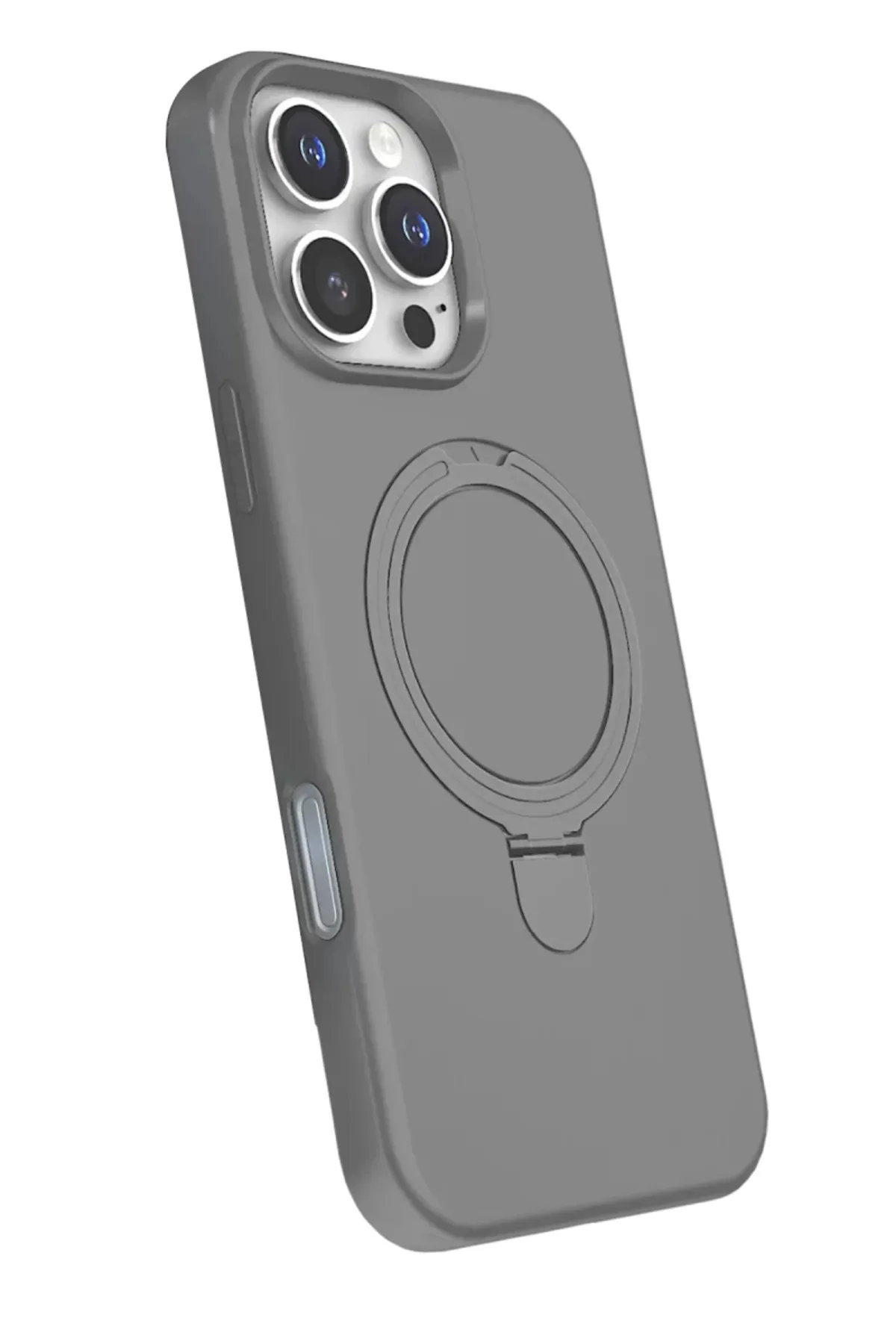 Newface Apple iPhone 16 Pro Max Regal Magsafe Standlı Kapak - Titan Gri