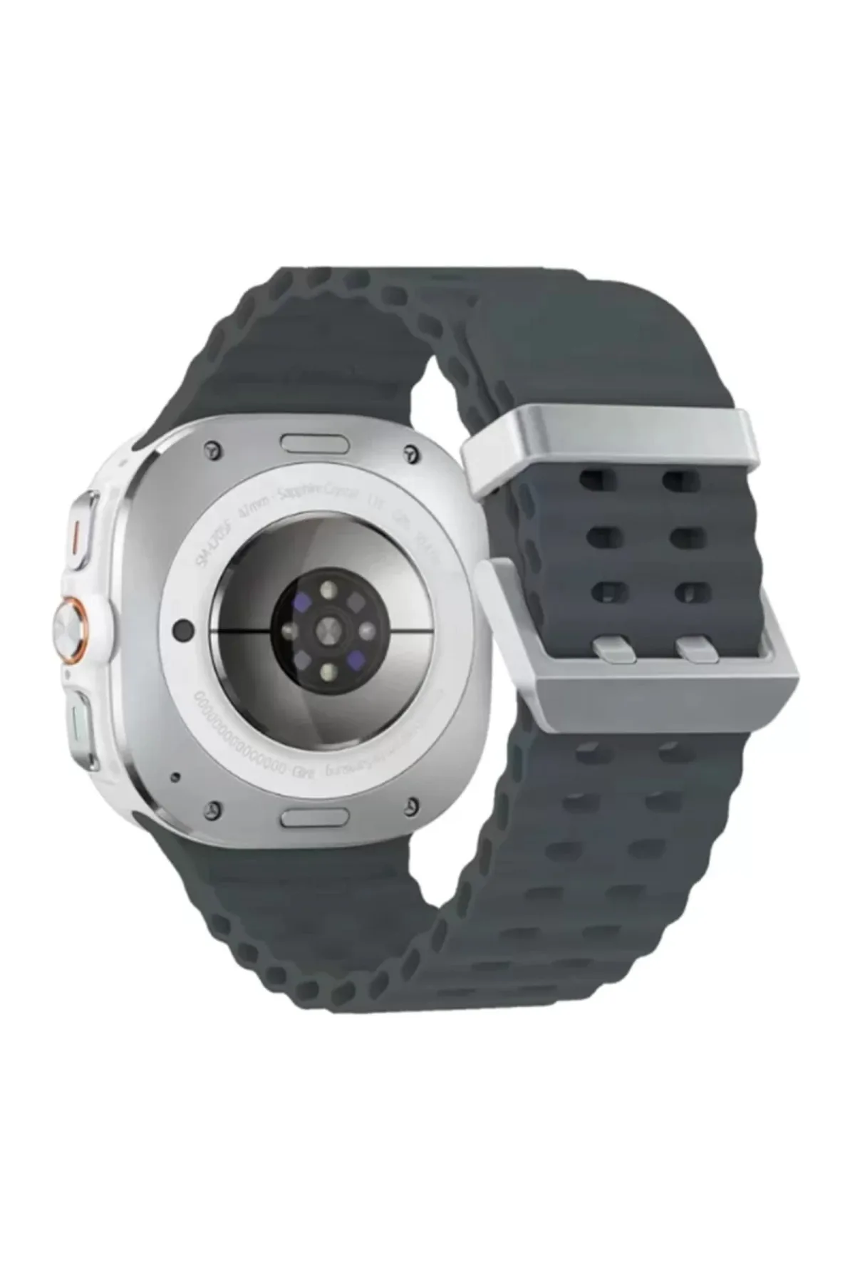 Newface Watch 7 Ultra KR417 Rug Silikon Kordon - Koyu Gri