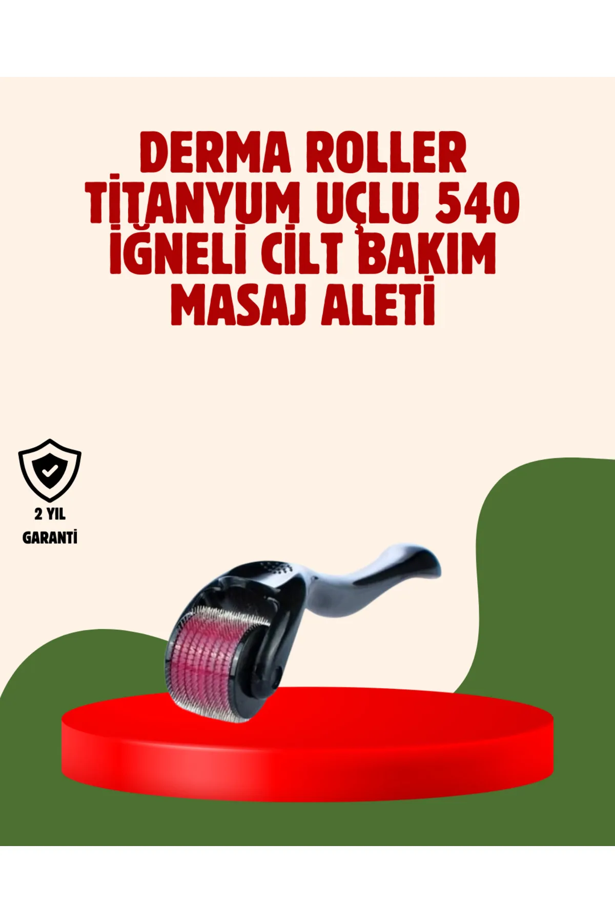 Dermaroller 1 mm Akne İzleri ve Çatlak Giderici Cilt Bakım Aleti