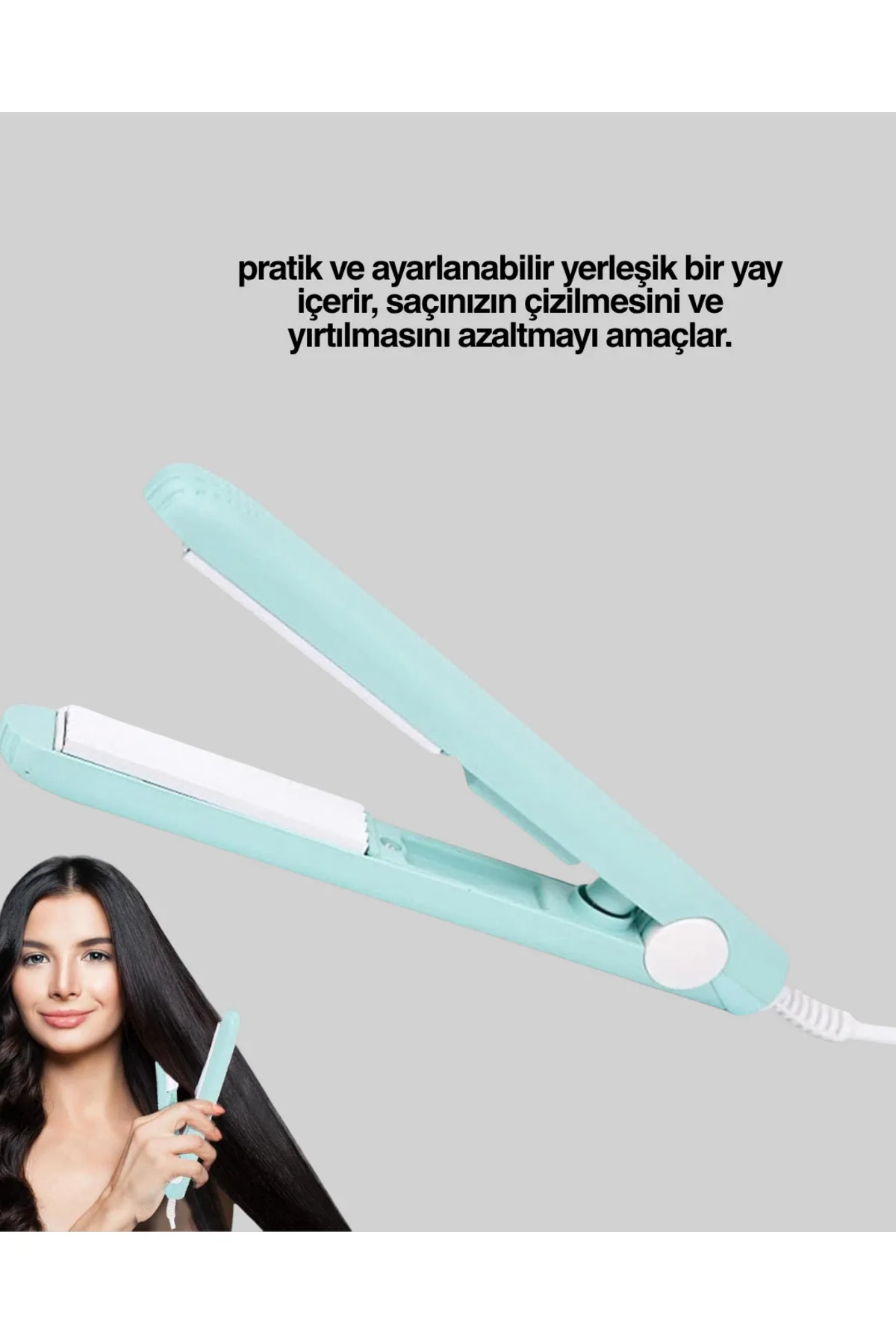 Seramik Kaplamalı, Saç Hasarını Azaltan Kısa Saçlara Uygun Bukle Maşası
