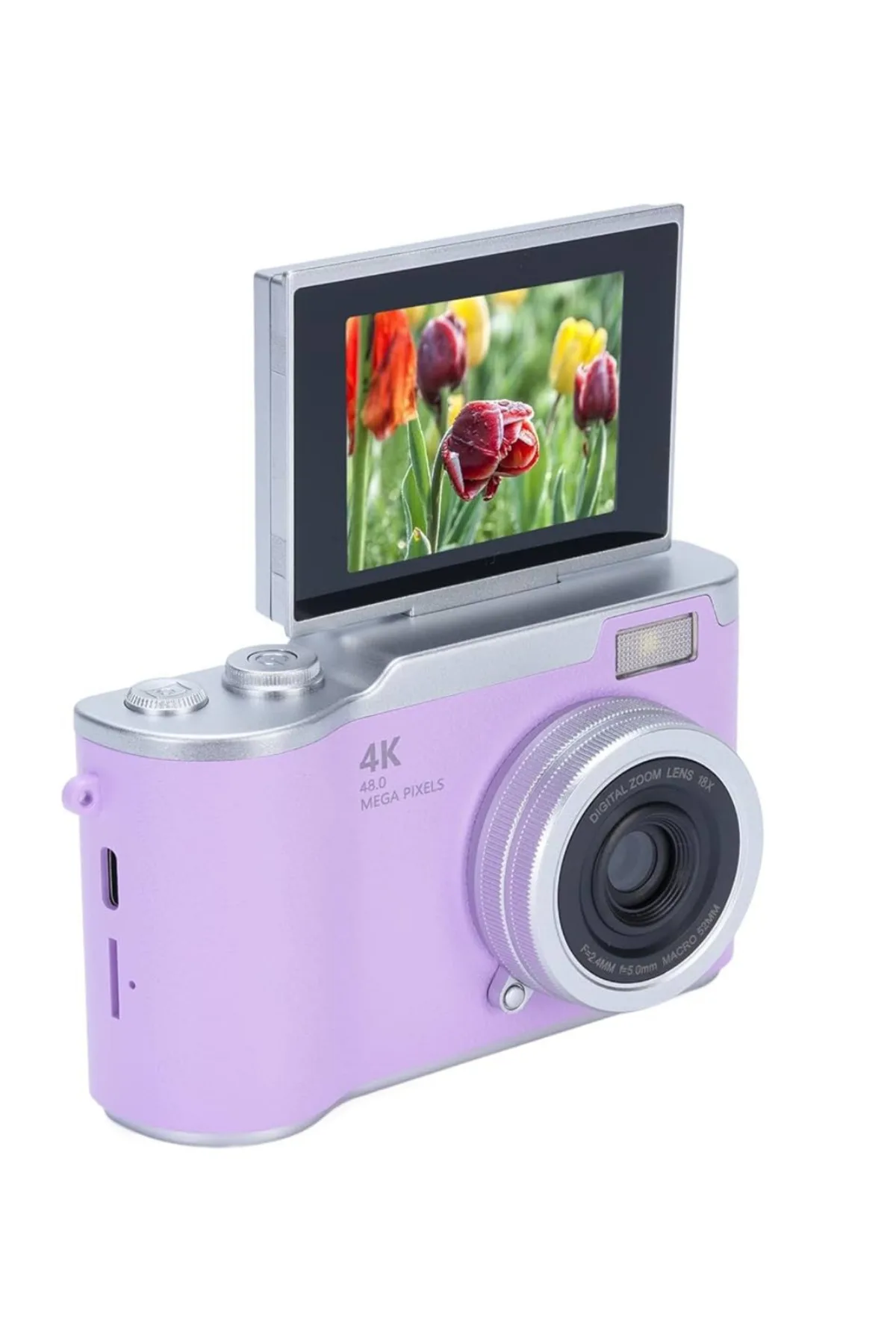 4K Dijital Kamera 48 MP Flip Ekran Vlog ve Fotoğraf Makinesi