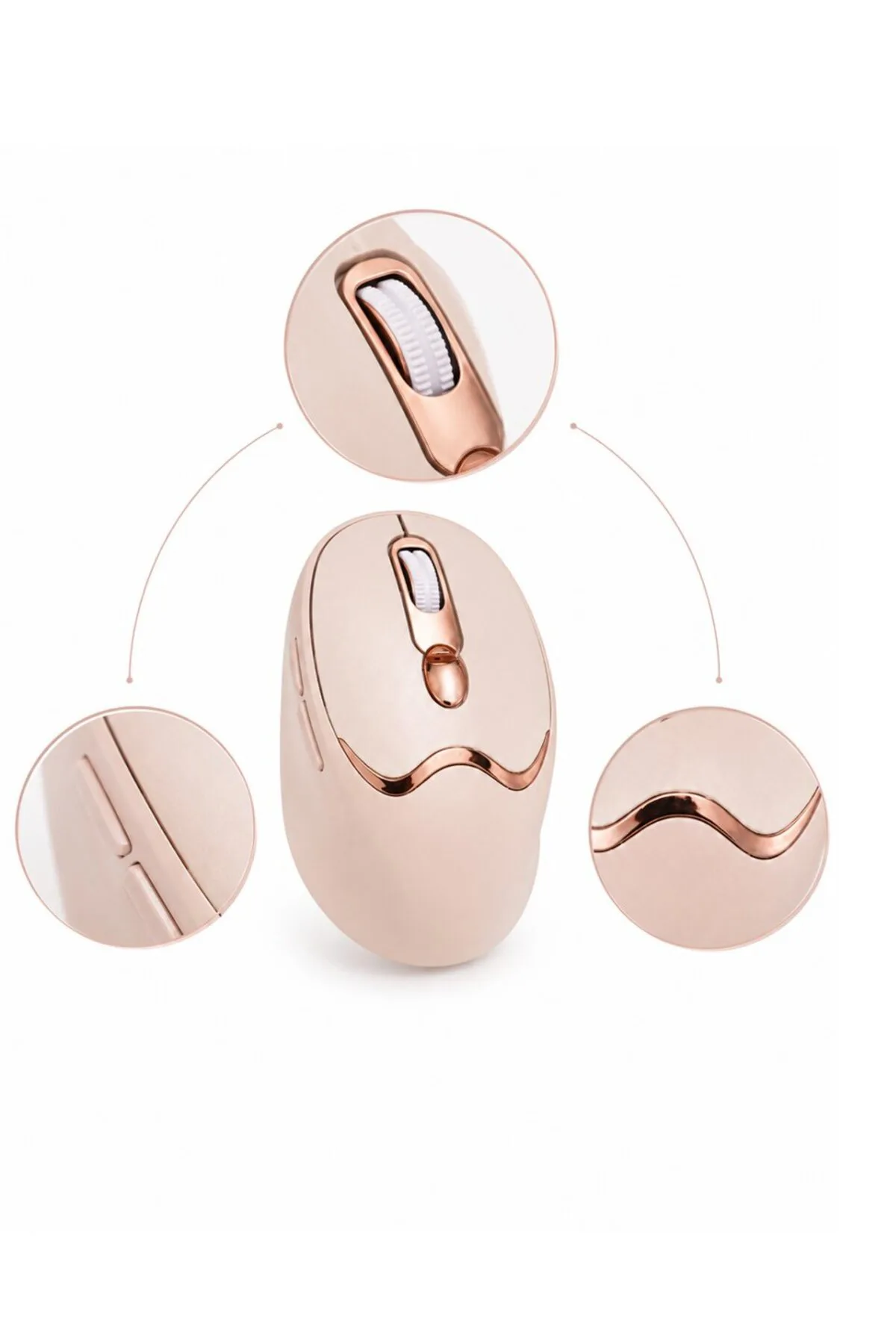 Ofis ve Laptop Kullanımına Uygun Şarjlı Wireless Mouse Sessiz Tuşlu - GLST5592-5642