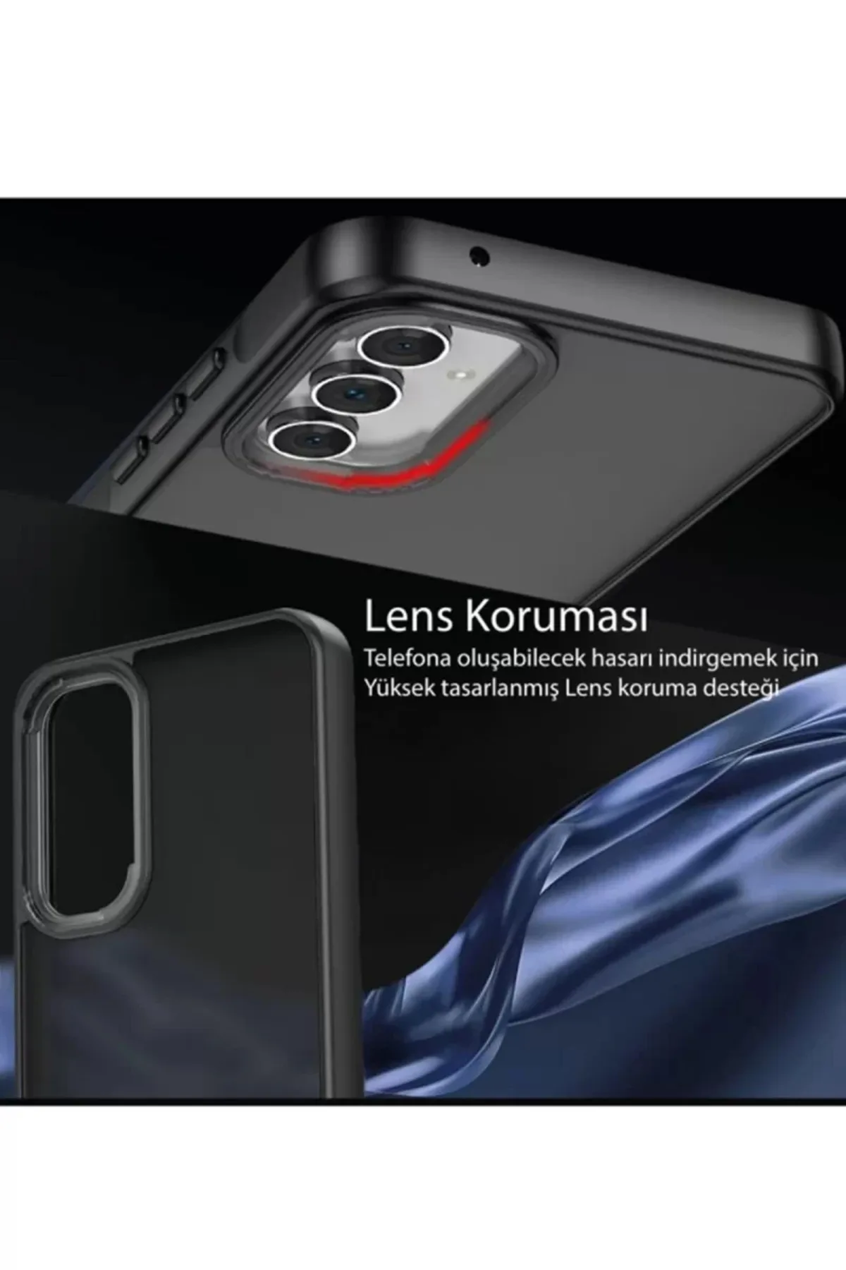 Newface Samsung Galaxy A04S Kılıf Elegant Kapak - Siyah