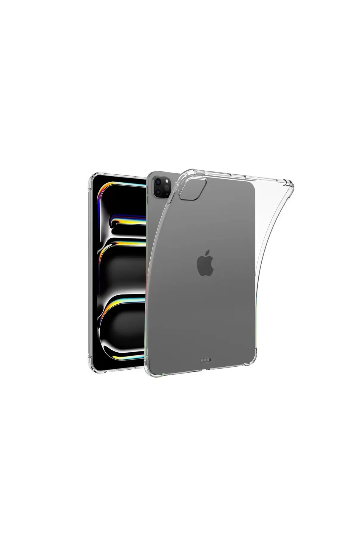 Newface Apple iPad Pro 11 (2024) Kılıf Anti Shock Tablet Silikon - Şeffaf