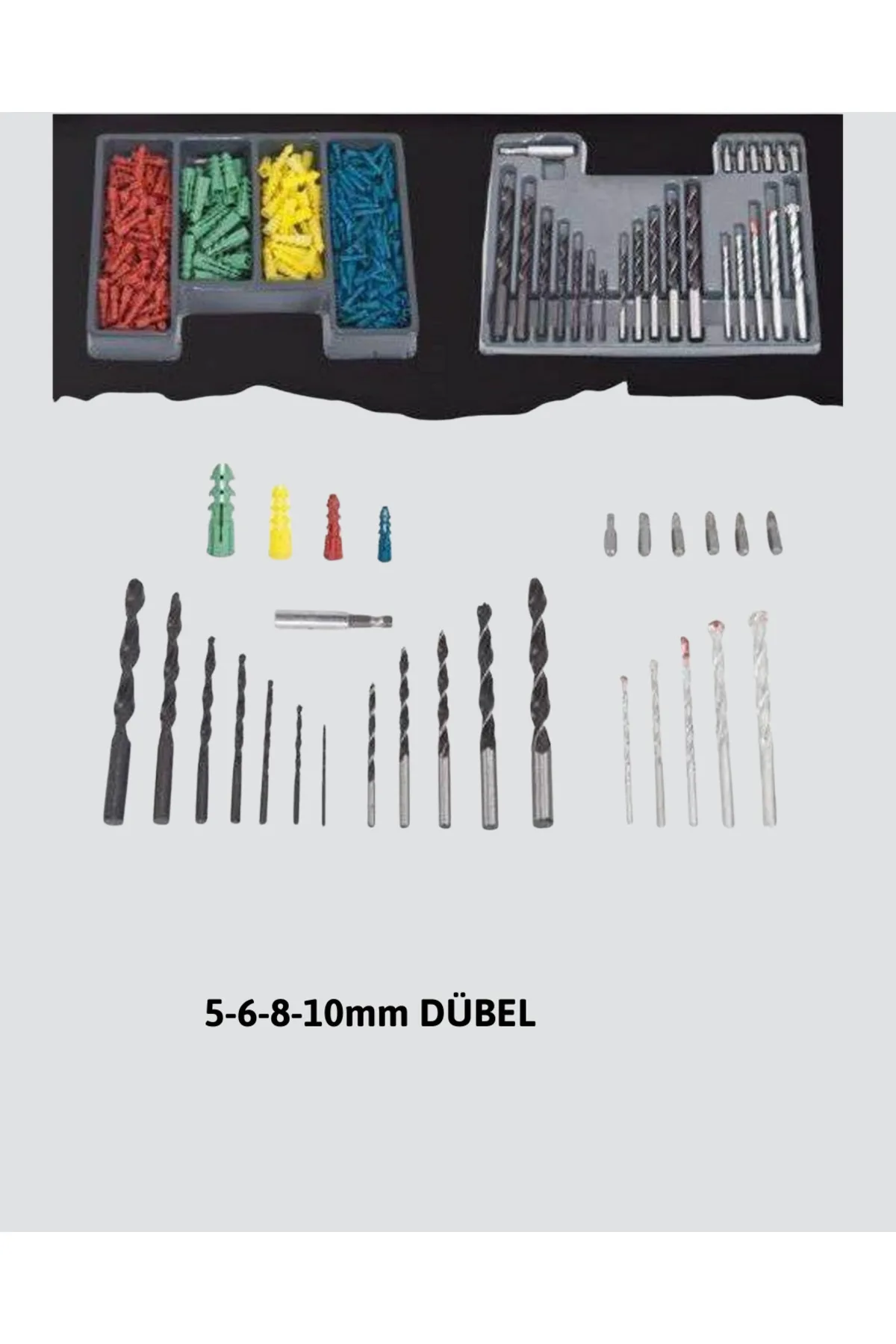 Delme Uç Seti 24 Parça Kutulu Matkap Ucu Ahşap Metal Ton İçin