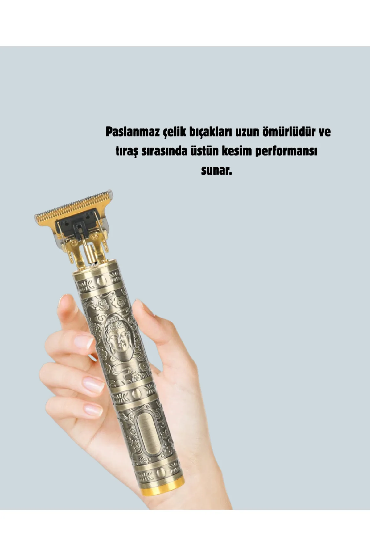 Şarjlı Titanyum Bıçaklı Saç Kesme Makinesi