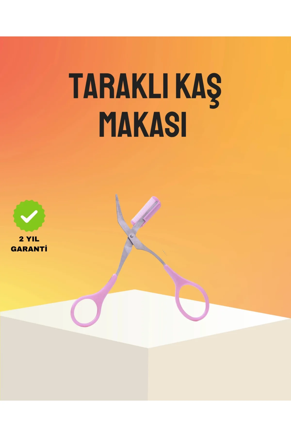 Mey İthalat® Kaş Düzeltme Makası Taraklı – Profesyonel ve Pratik Kaş Bakımı