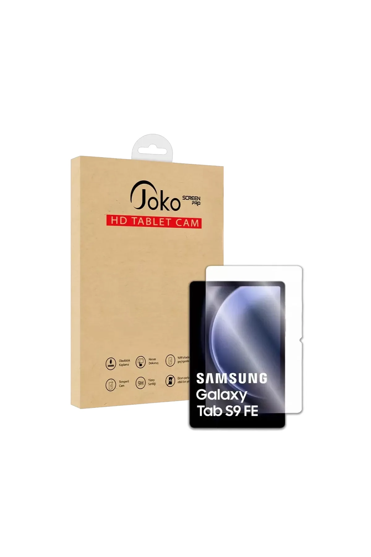 Joko Samsung Galaxy X610 Tab S9 FE Plus 12.4 HD Tablet Cam Ekran Koruyucu - Şeffaf