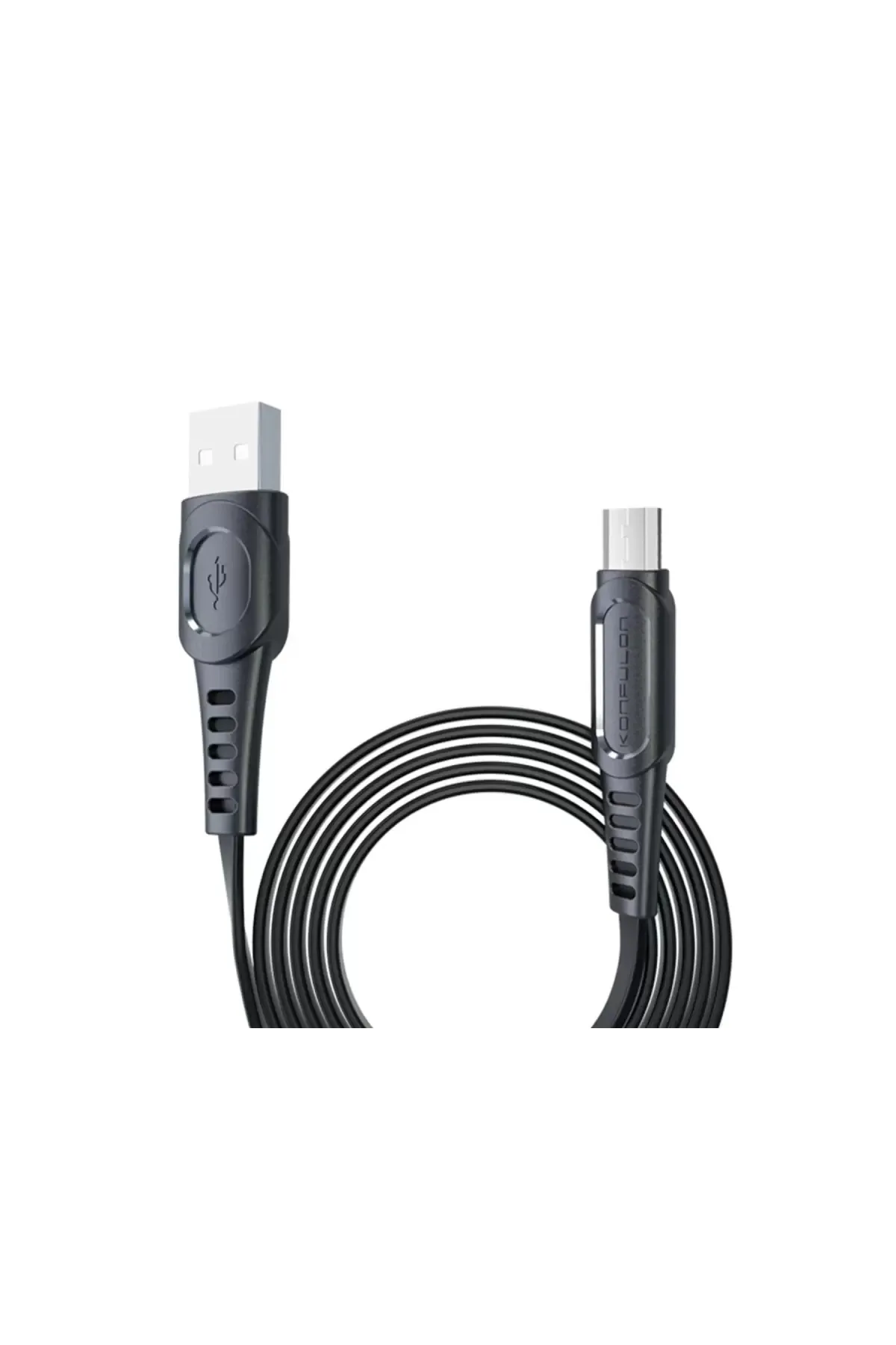 Konfulon DC01 Süper Hızlı Micro USB Kablo 1M 2.4A - Siyah
