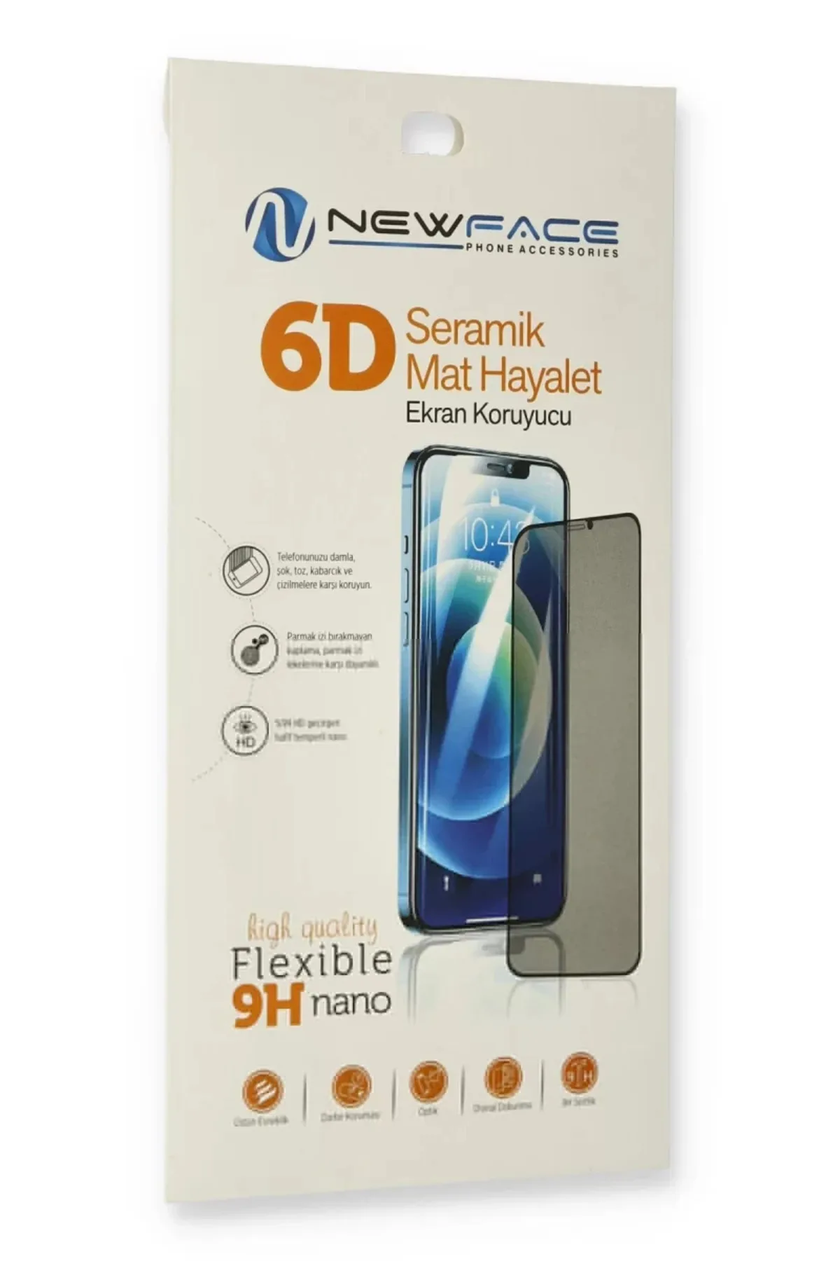 Newface Apple iPhone 14 Pro Max 6D Mat Seramik Hayalet Nano Ekran Koruyucu