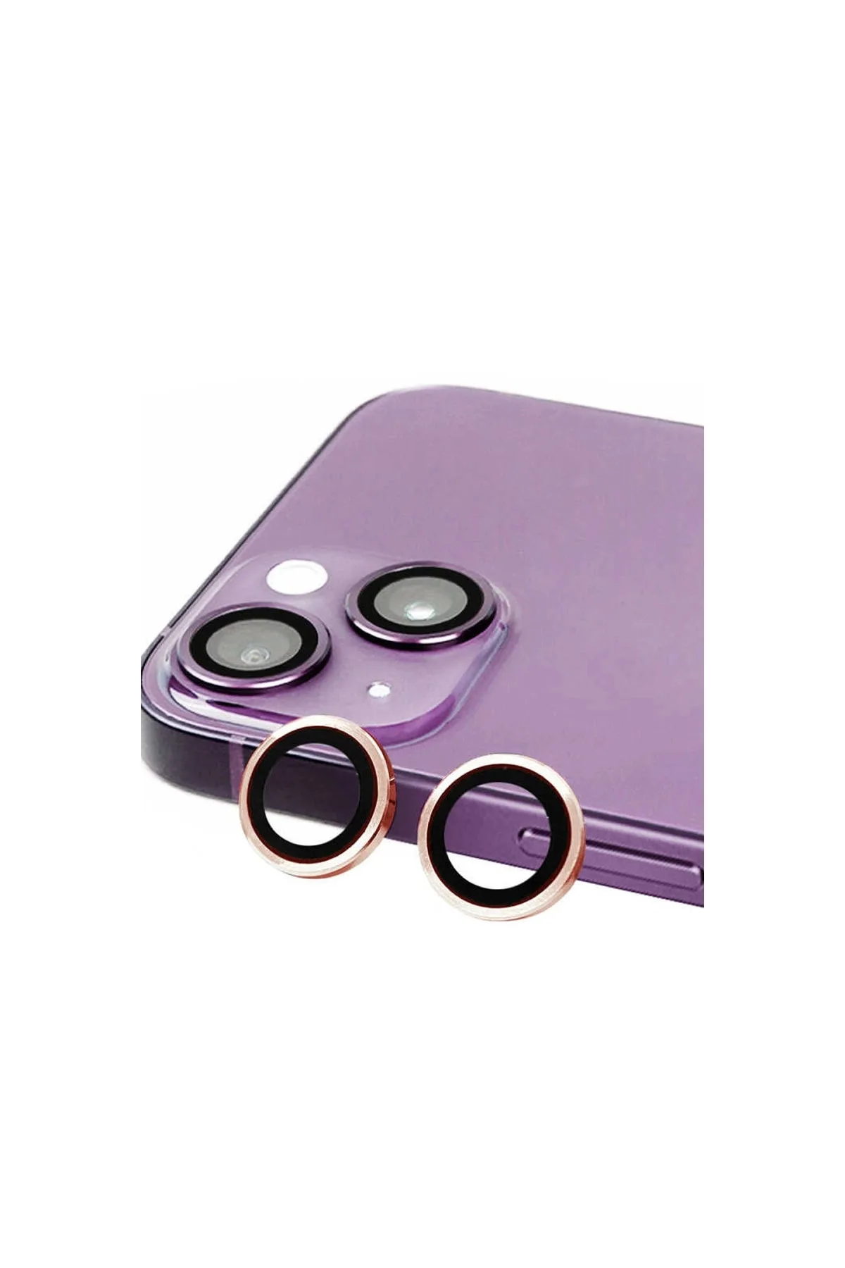 Appl. İphone 15 Raze Metal Kamera Lens - Pembe