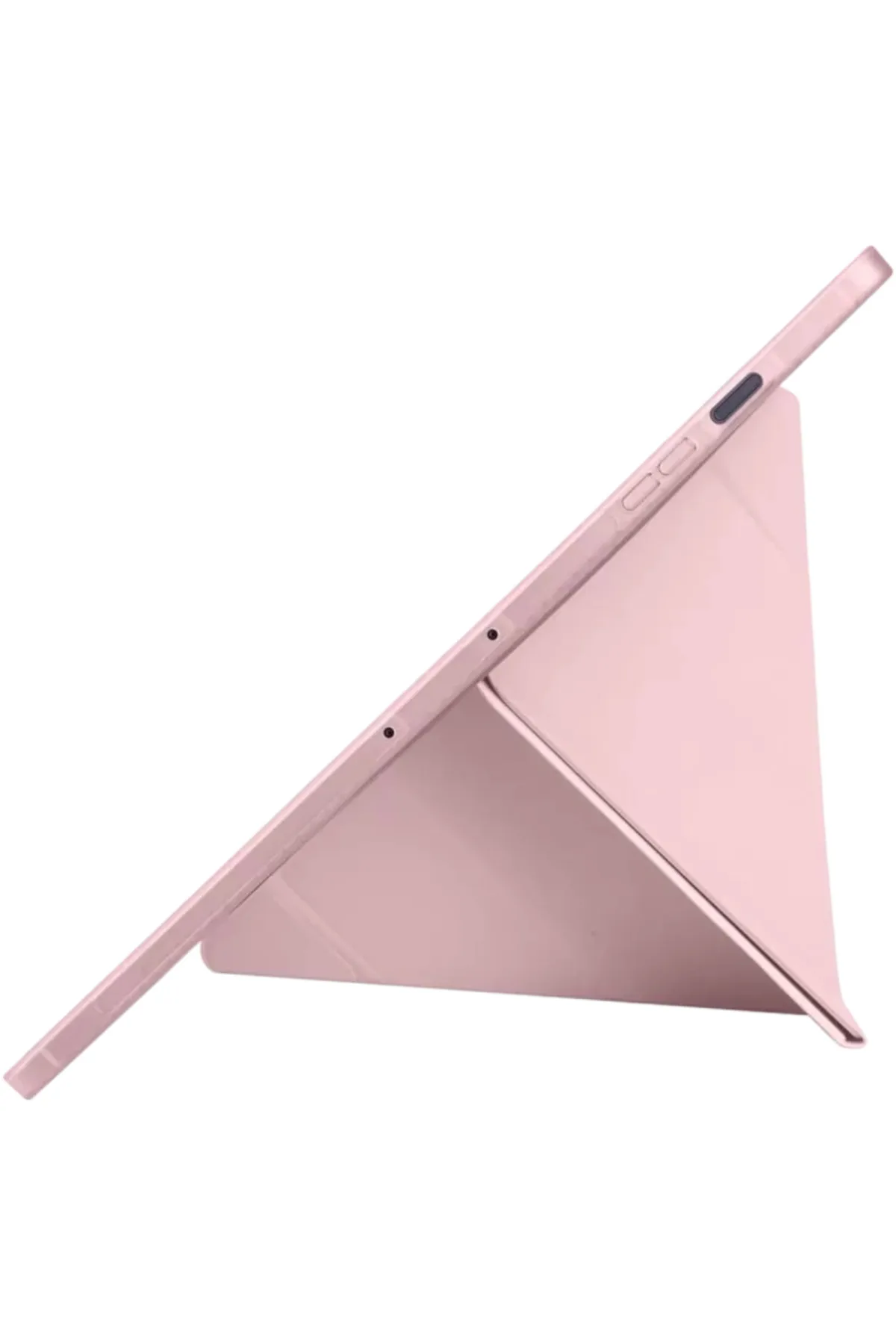 Newface Apple iPad Pro 11 (2024) Kılıf Kalemlikli Hugo Tablet Kılıfı - Rose Gold