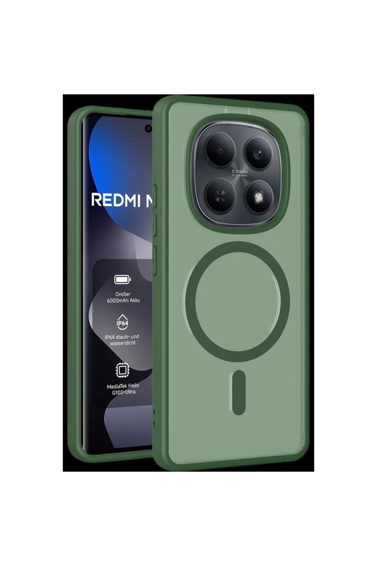 Joko Xiaomi Redmi Note 15 4g Jota Magsafe Kapak - Koyu Yeşil