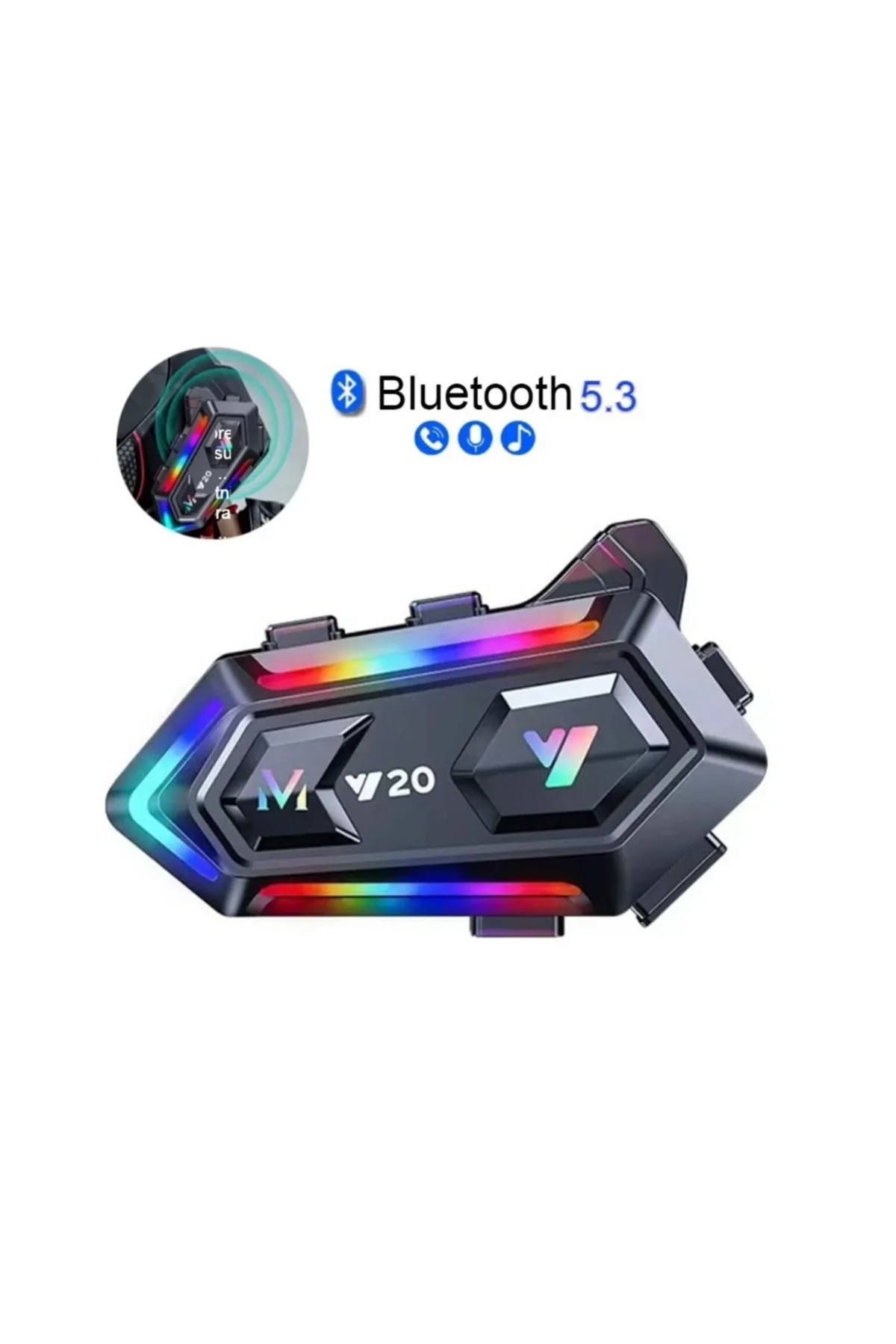 BT5.3 Çipli Kask İçi Bluetooth Kulaklık 25 Saat Pil