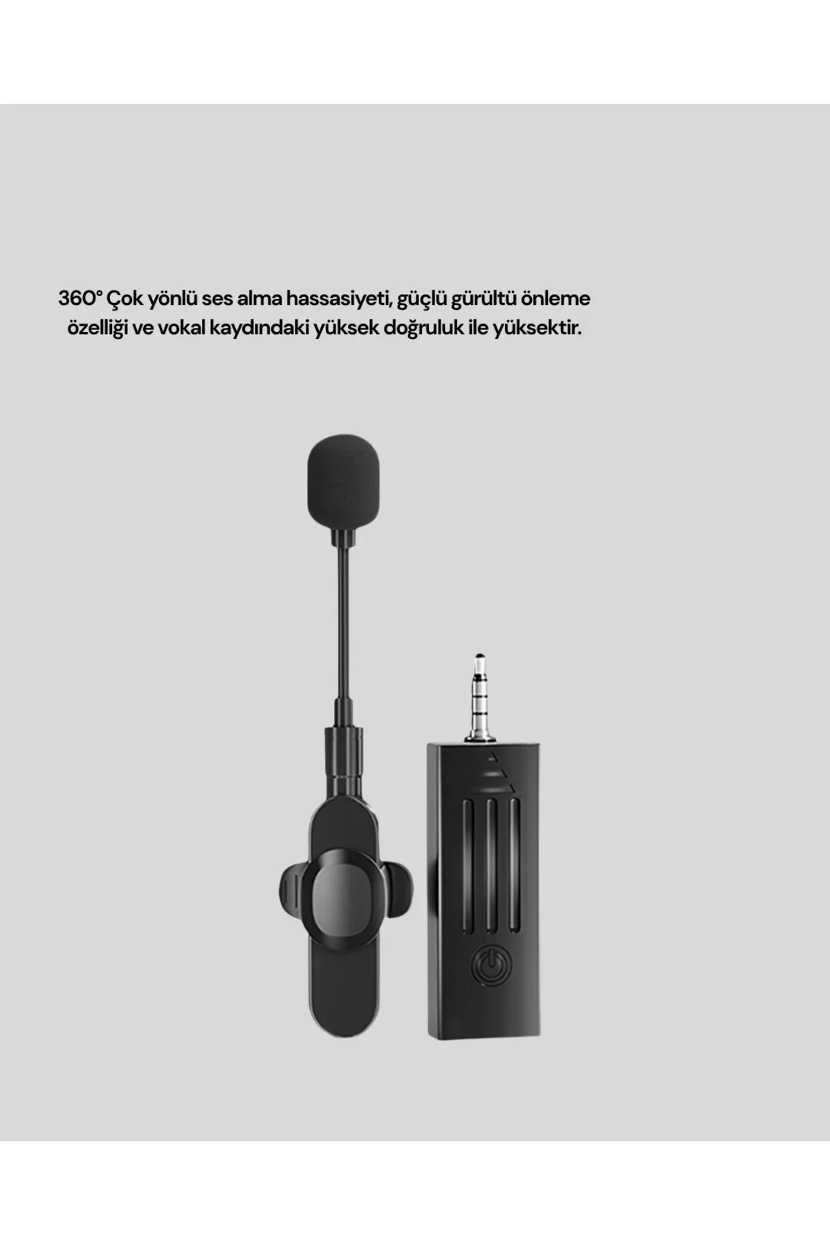 Bluetooth 5.2 Destekli Gürültü Önleyici Kablosuz Mikrofon