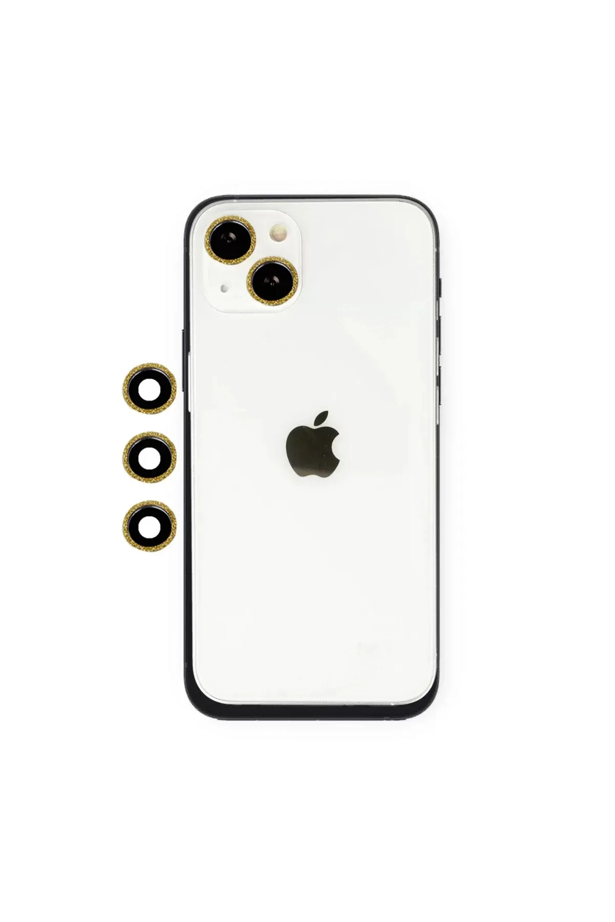 Newface Apple iPhone 14 Shine Kamera Lens - Gold