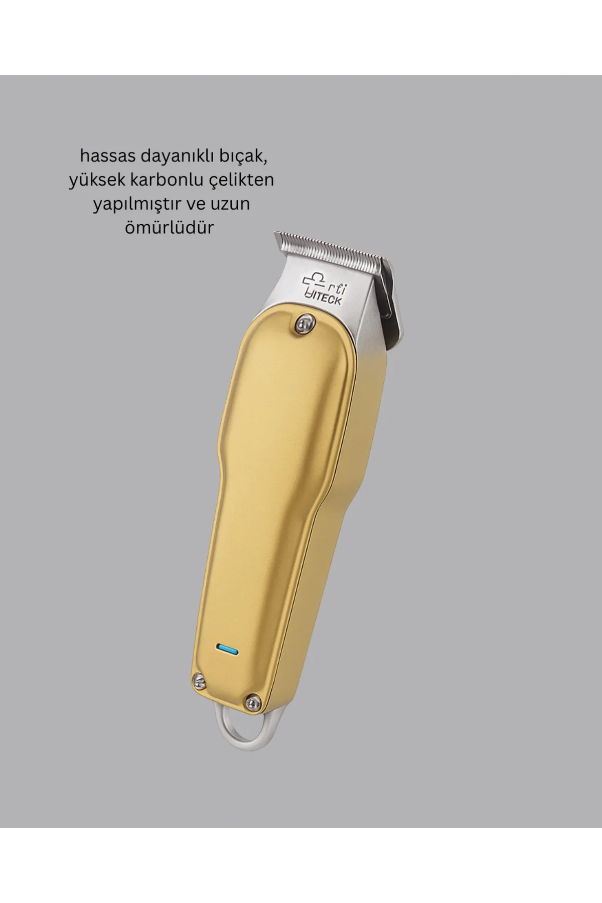 Profesyonel Saç ve Sakal Kesme Tıraş Makinesi USB Şarjlı Güçlü Motorlu