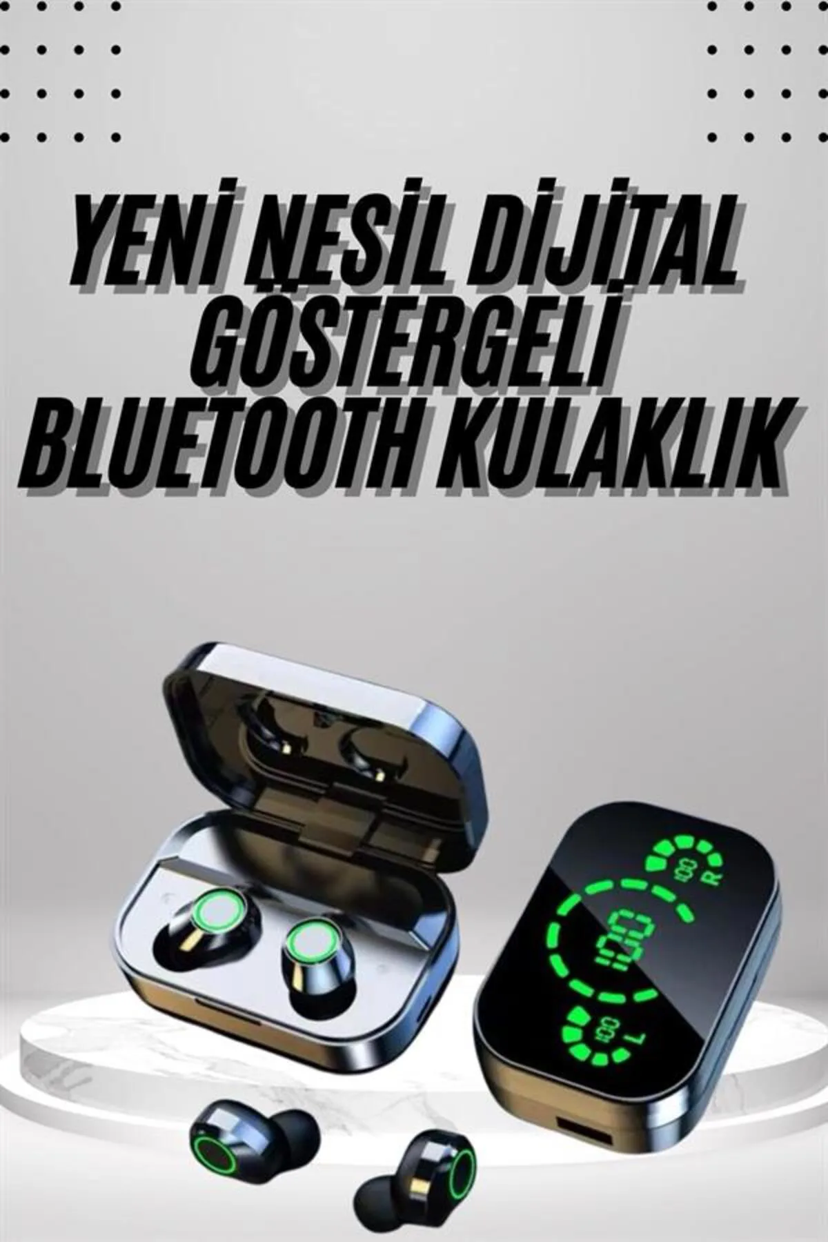 MURATECH 2025 Model Bluetooth Kulaklık Telefon Şarj Edebilen Ç Cevaplama (203841) Dijital Göst