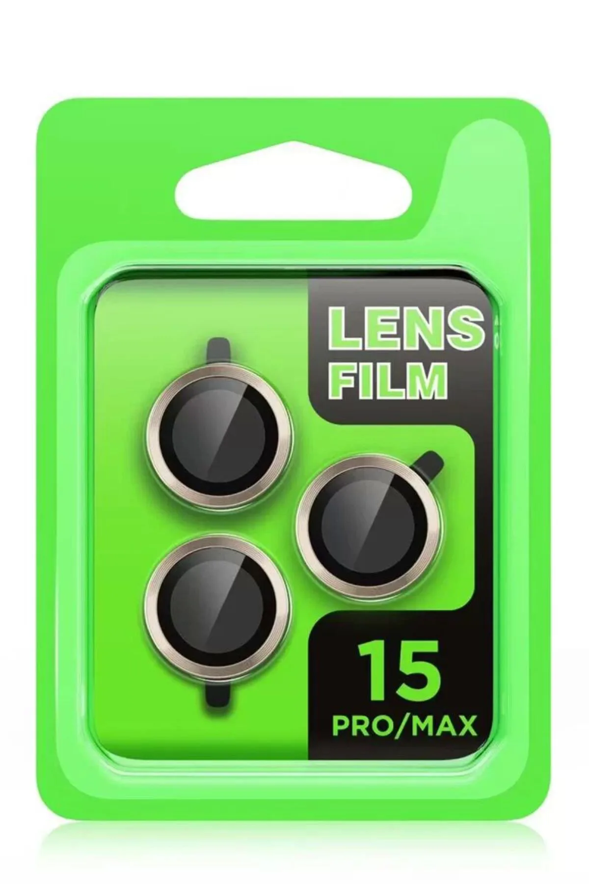 Apple iPhone 15 Pro Raze Metal Kamera Lens - Siyah