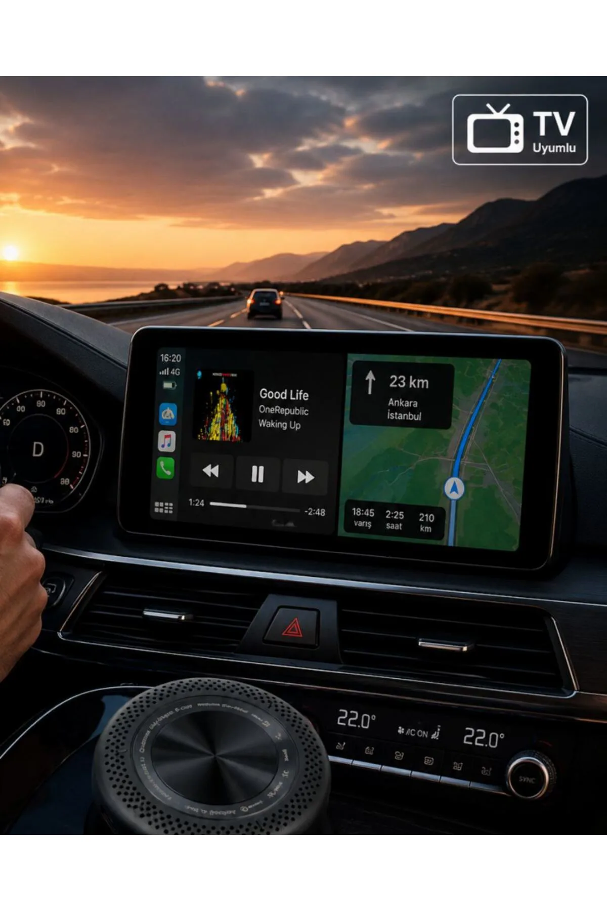 Araç ve TV Uyumlu CarPlay Box 4GB RAM 64GB Hafıza HDMI Android Sistem