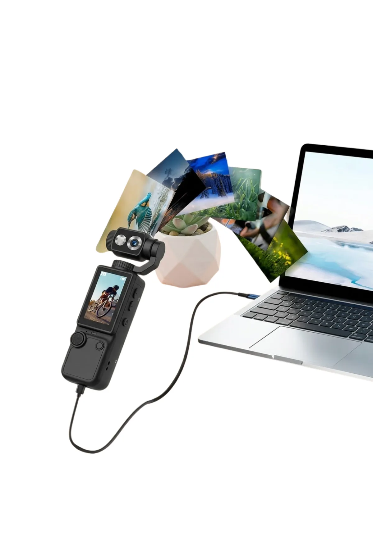 Kompakt 4K Vlog Kamera 2.0 IPS Ekran Otomatik Odaklama ve Stereo Ses Kayıtlı