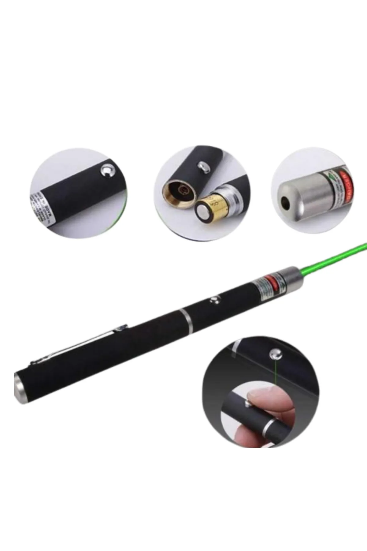 Yeşil Lazer Kalem Sunum ve Outdoor Kullanım İçin Güçlü Işın