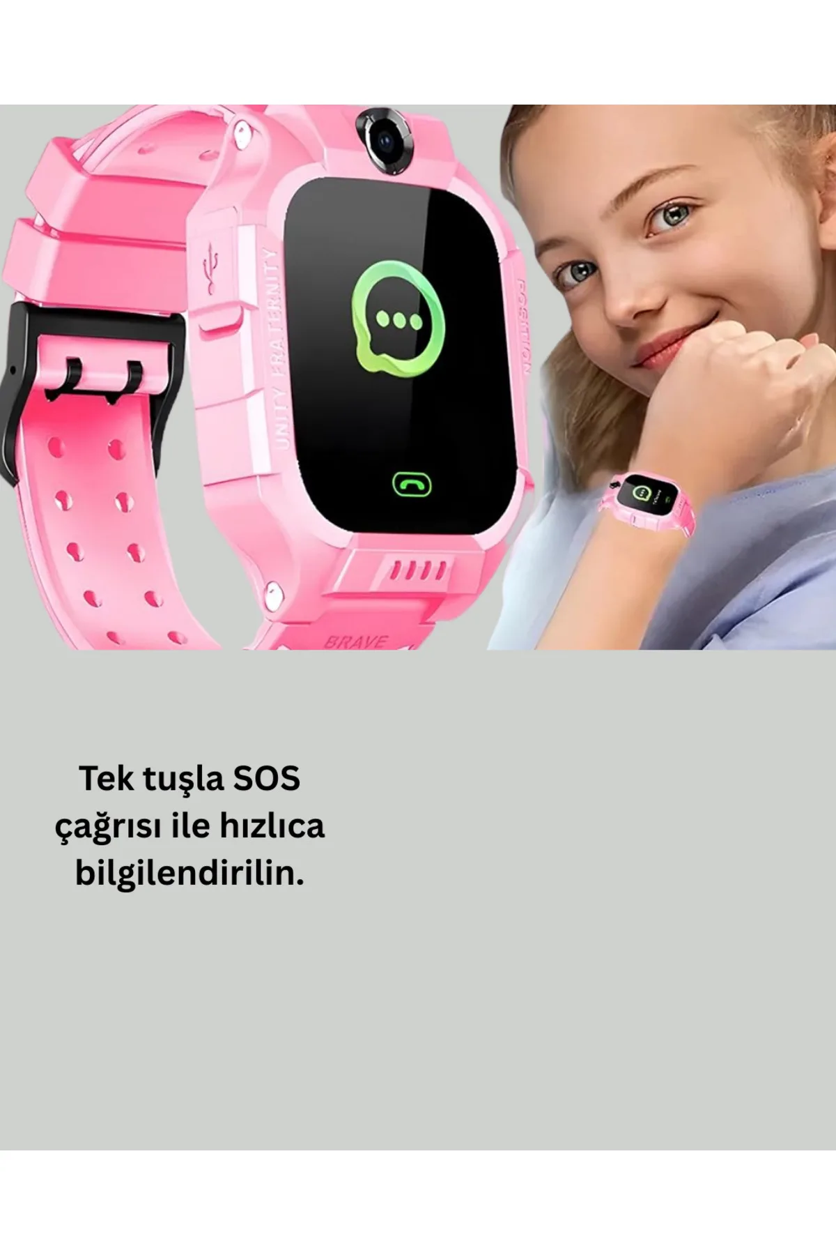 S10 Çocuk Takip Saati Güvenli Alan Uyarısı ve Sesli Mesaj Yeni Nesil
