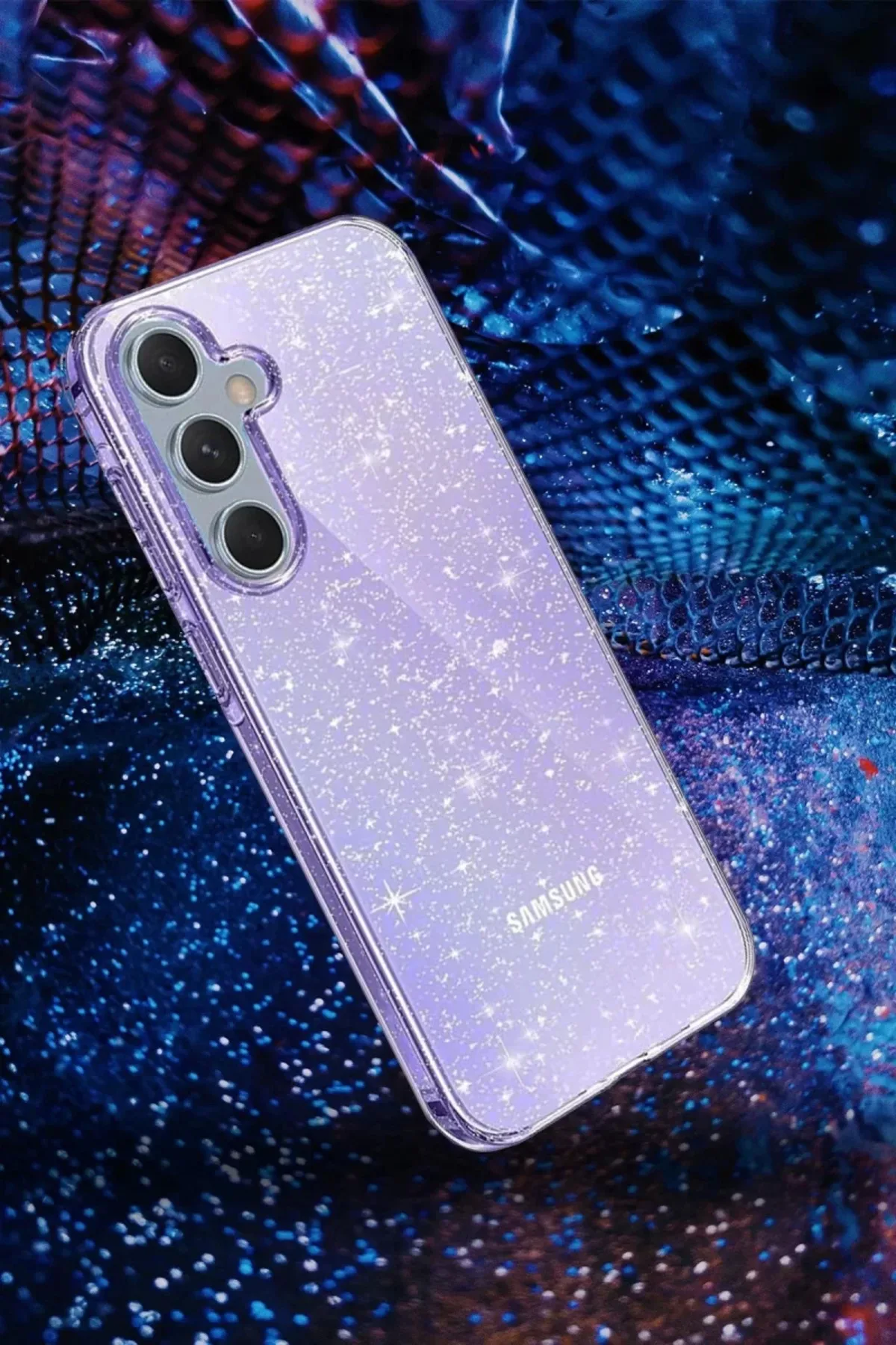 Newface Samsung Galaxy A15 4G Kılıf Glow Kapak - Turuncu