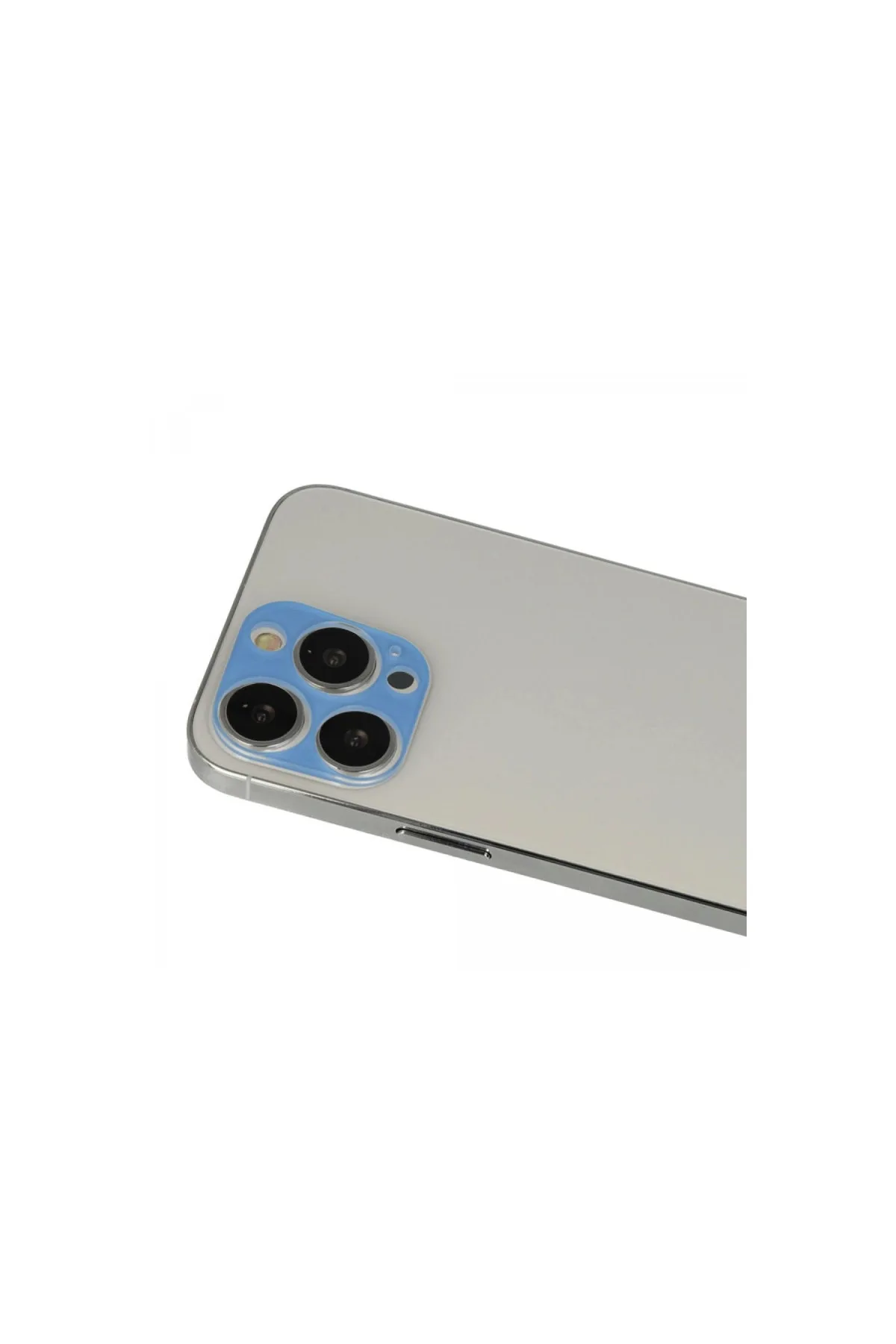 İphone 13 Pro Max Rainbow Kamera Lens Koruma Cam - Mavi