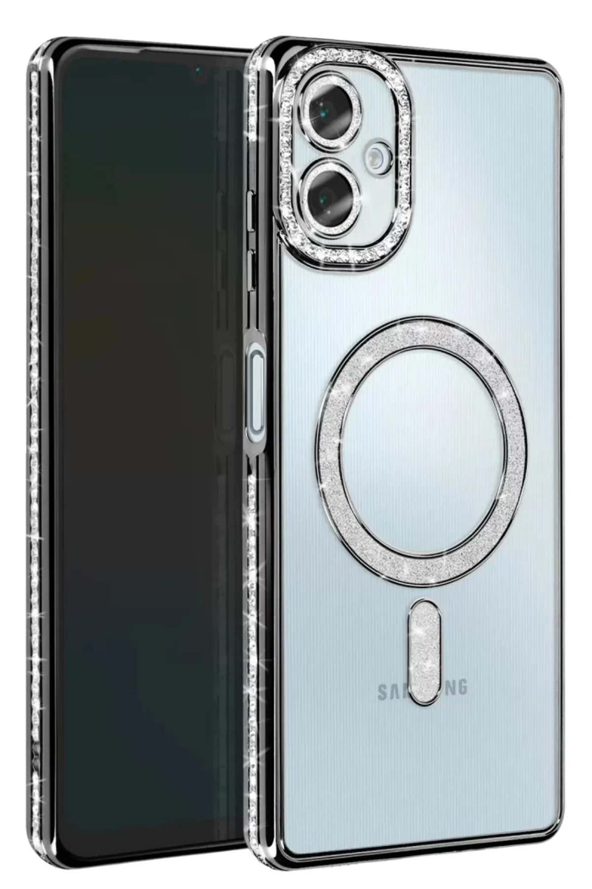 Newface Samsung Galaxy A06 Joke Simli Magneticsafe Kılıf - Siyah