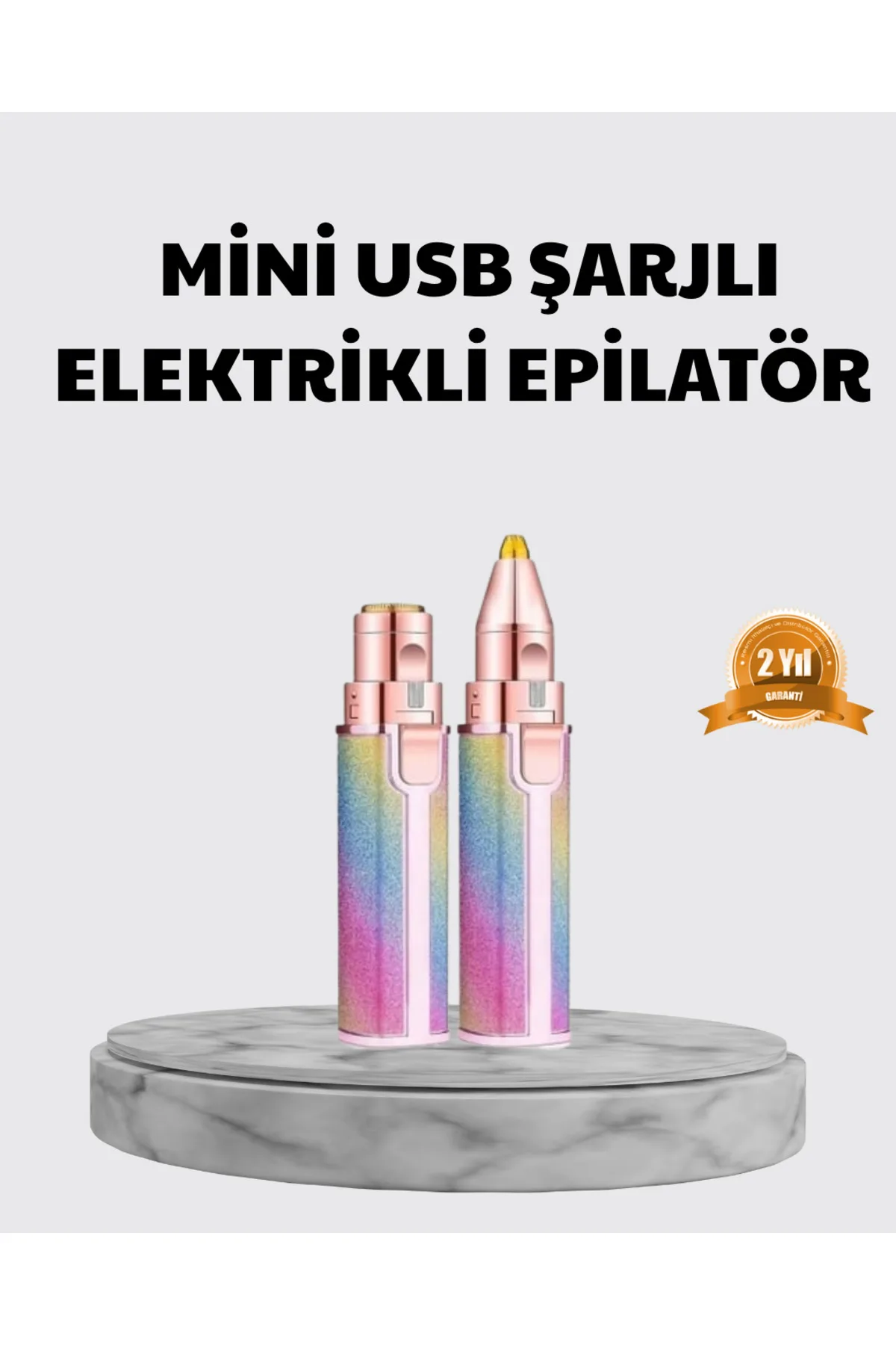 Mini Yüz ve Kaş Epilatörü – 8000 RPM Güçlü Motor ve Paslanmaz Çelik Başlık