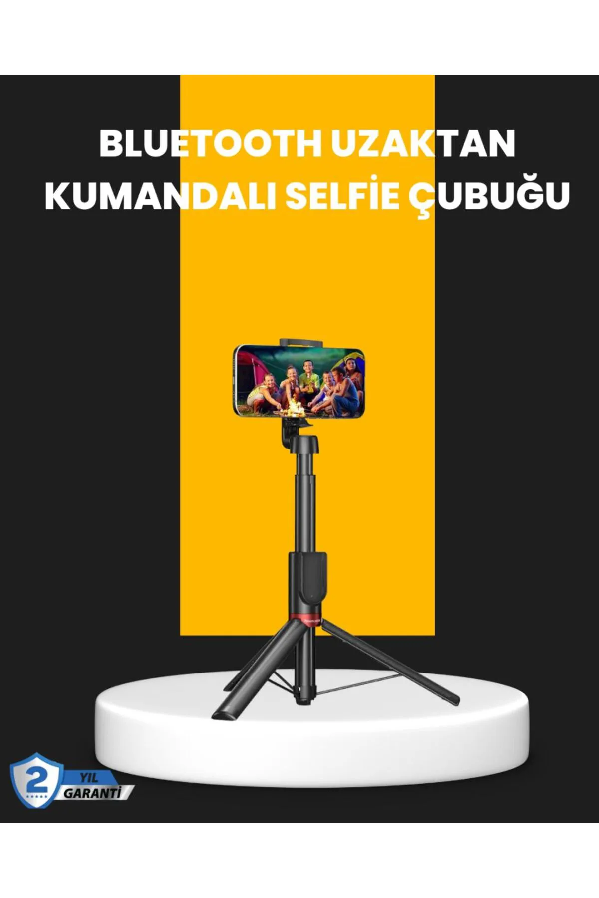 Canlı Yayın ve Fotoğraf İçin Tripodlu Telefon Tutucu