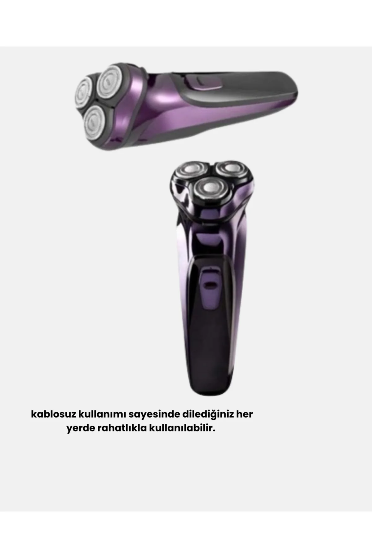Profesyonel Şarjlı Tıraş Makinesi Ayarlanabilir Başlıklı Kablosuz