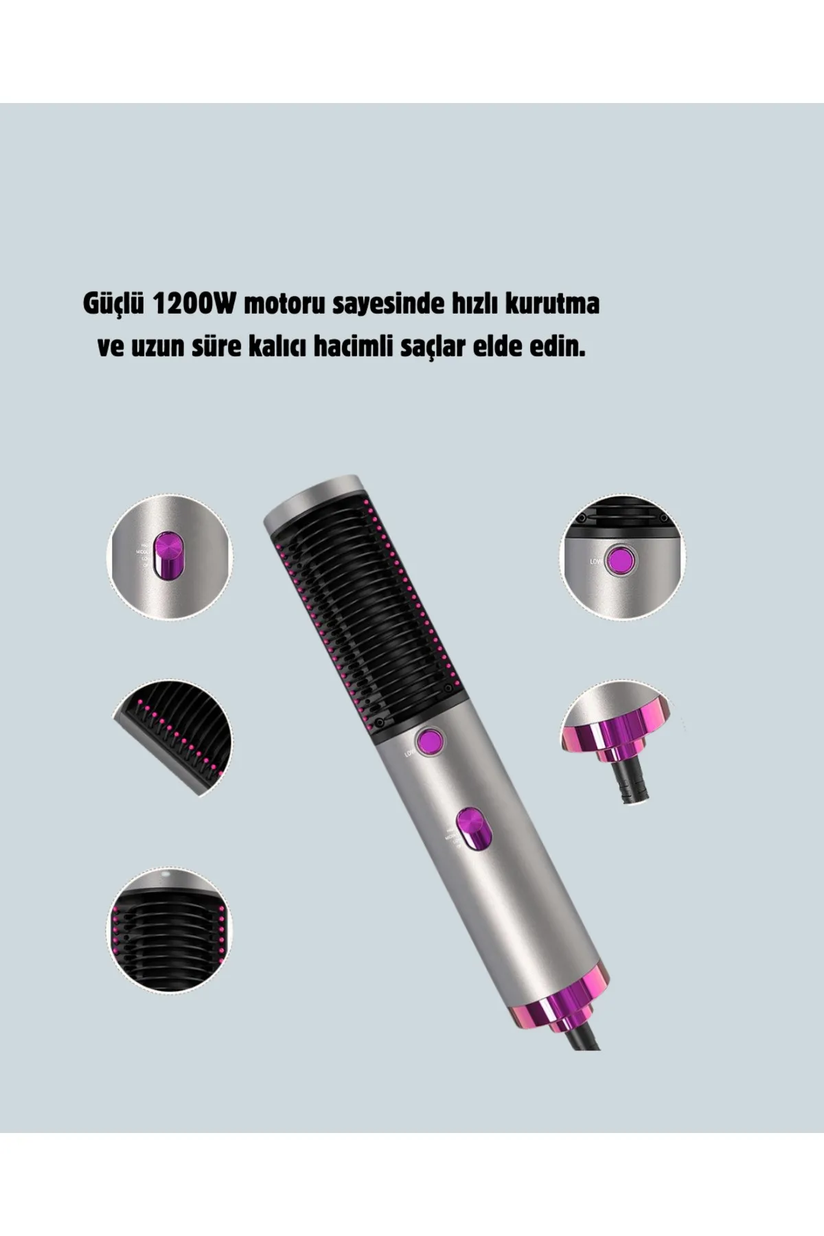 Sıcak Hava Fırçası – Saç Kurutma, Düzleştirme ve Şekillendirme