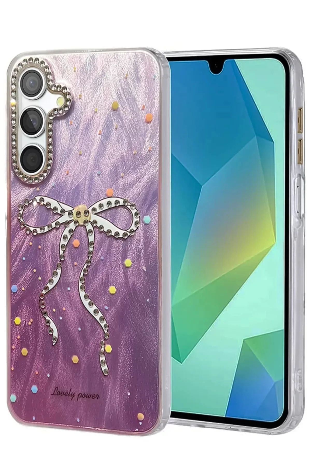 Newface Samsung Galaxy S25 Plus Kılıf Blade Aynalı Desenli Kapak - Desen 1