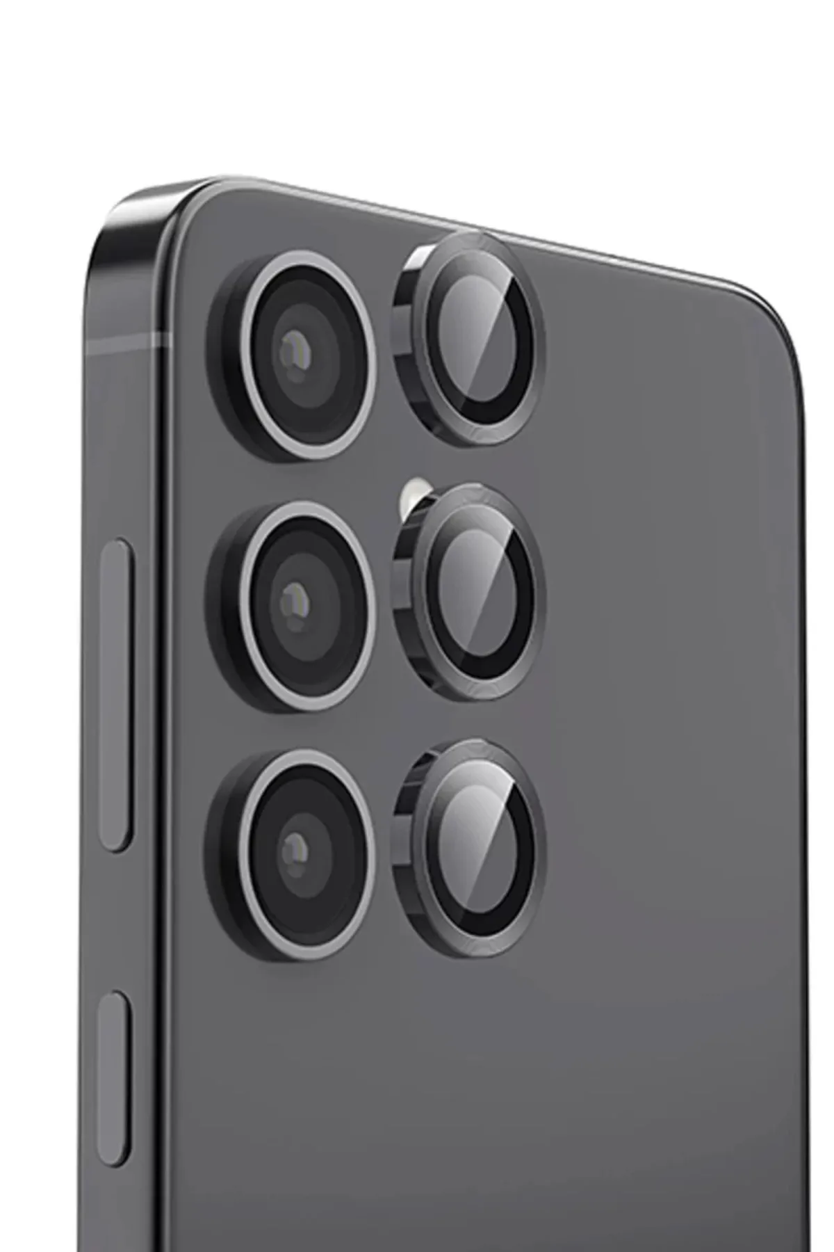 Newface Samsung Galaxy S24 FE Raze Metal Kamera Lens - Siyah