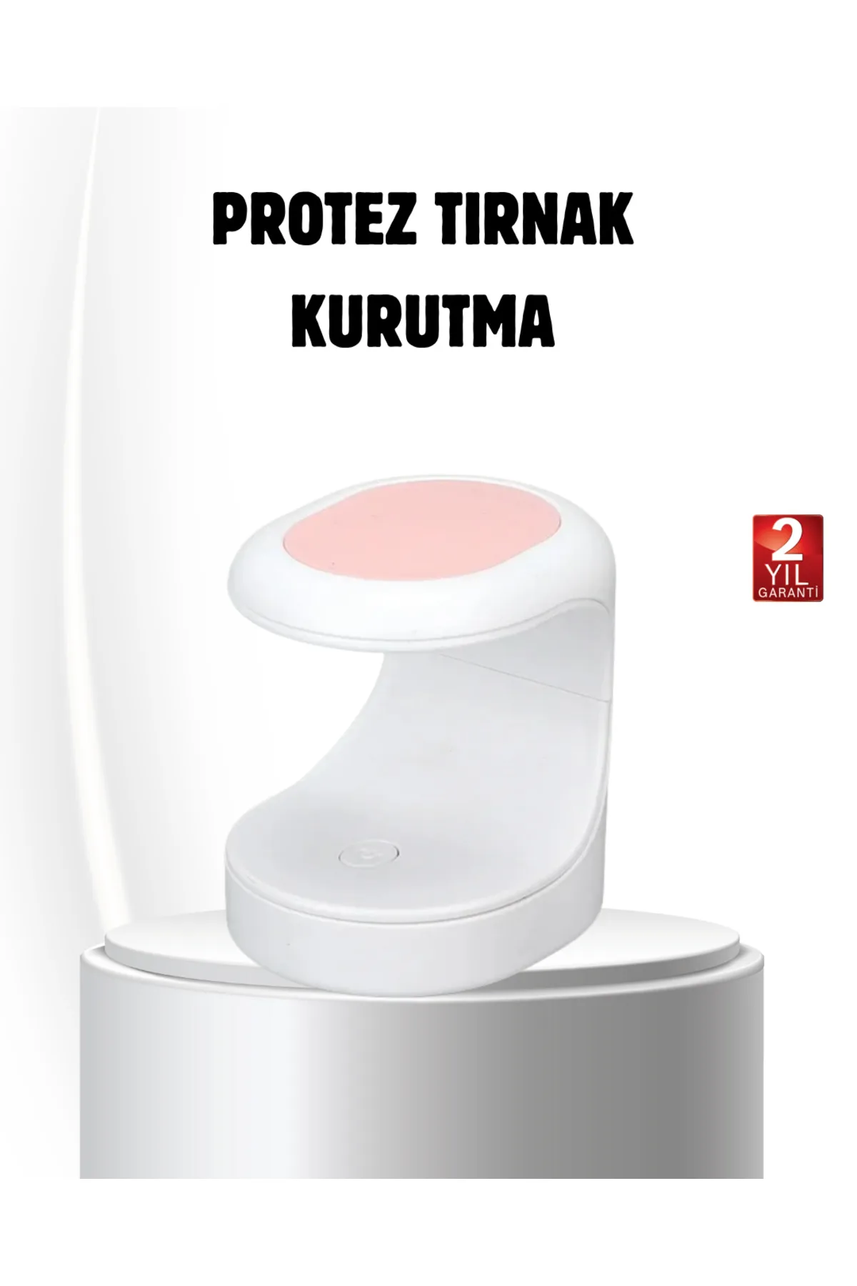 LED Mini Oje Kurutucu Taşınabilir Hızlı Kuruma Cihazı 3 LED Işıklı