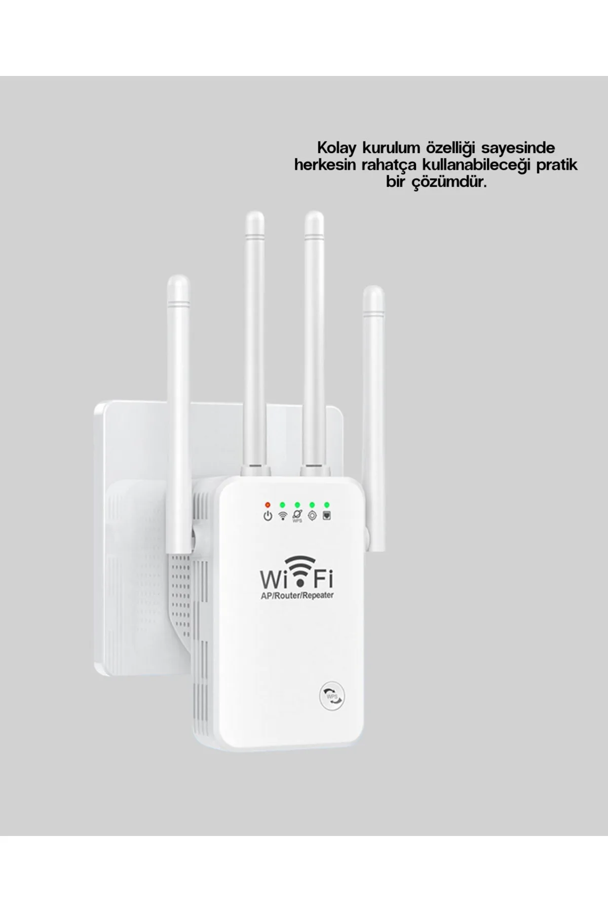 WPS Destekli 2.4GHz + 5GHz WiFi Sinyal Güçlendirici