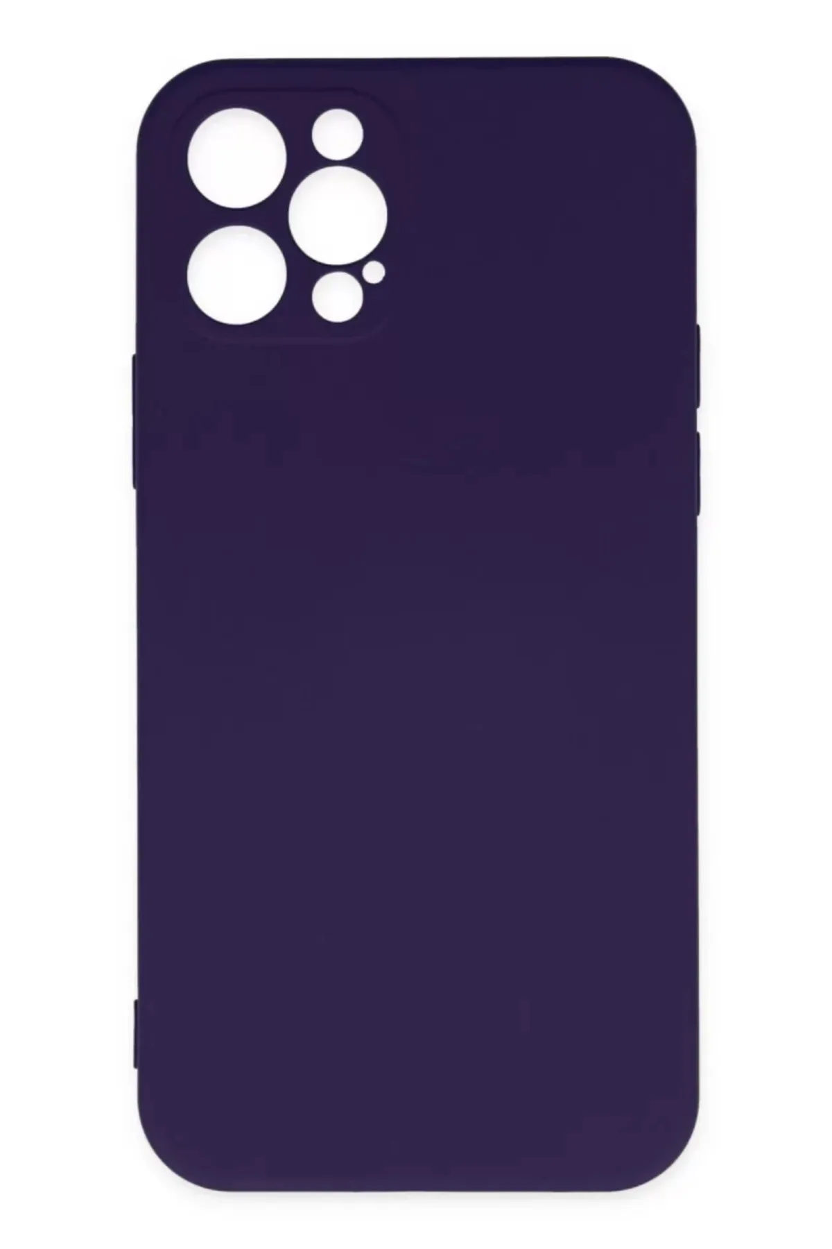 Newface iPhone 12 Pro Max Kılıf Nano içi Kadife Silikon - Mor